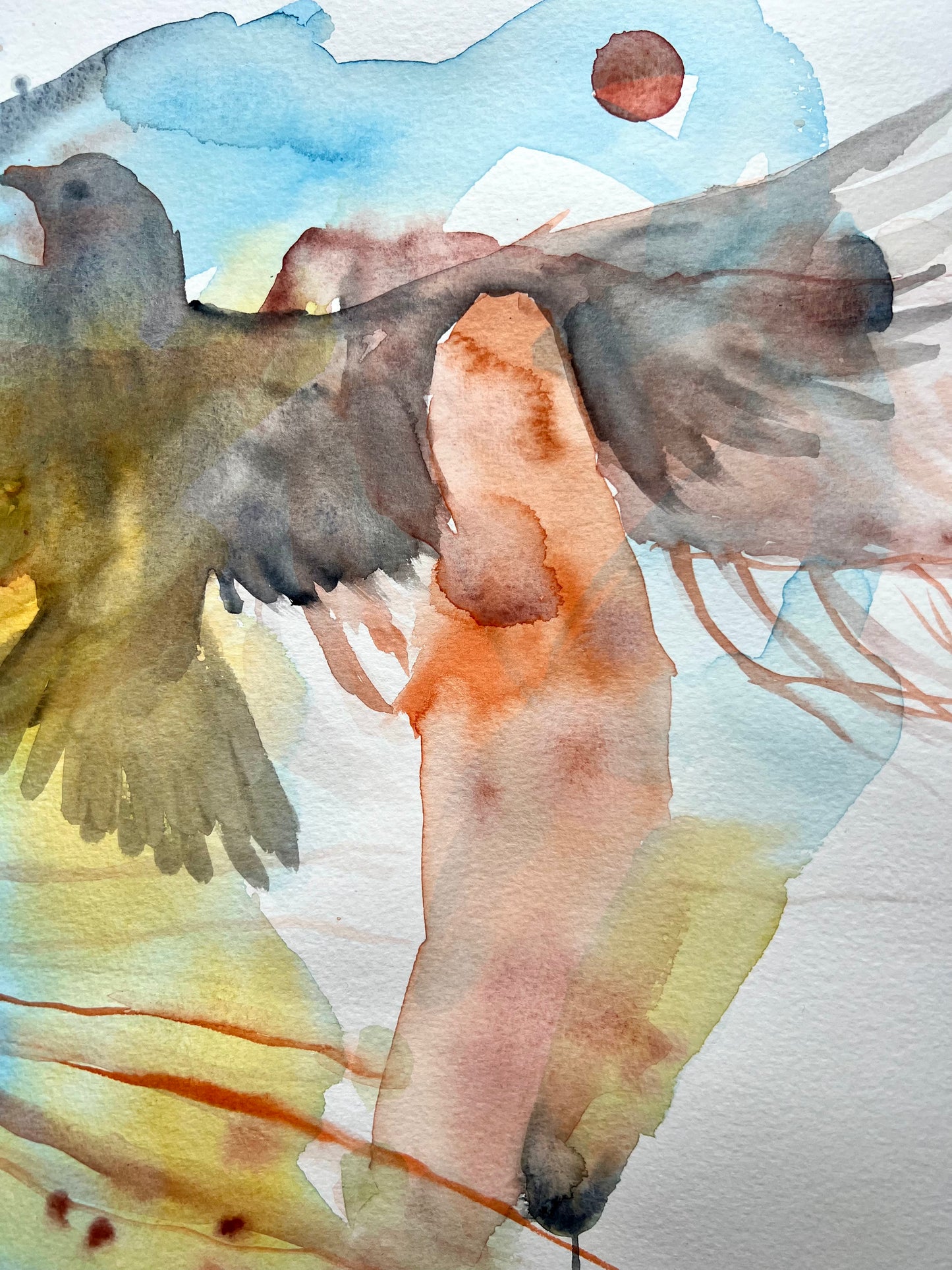 Original watercolor painting: Guided