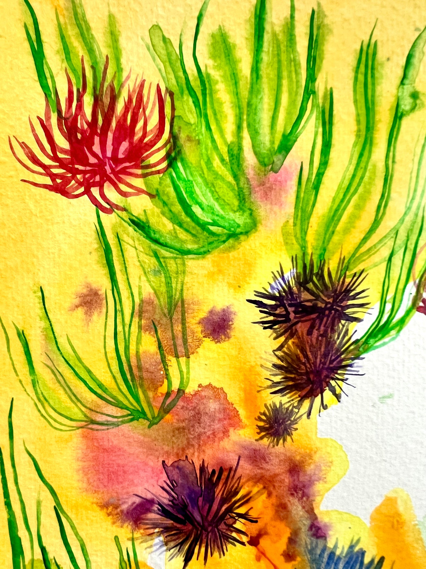 Original watercolor painting: Here Within