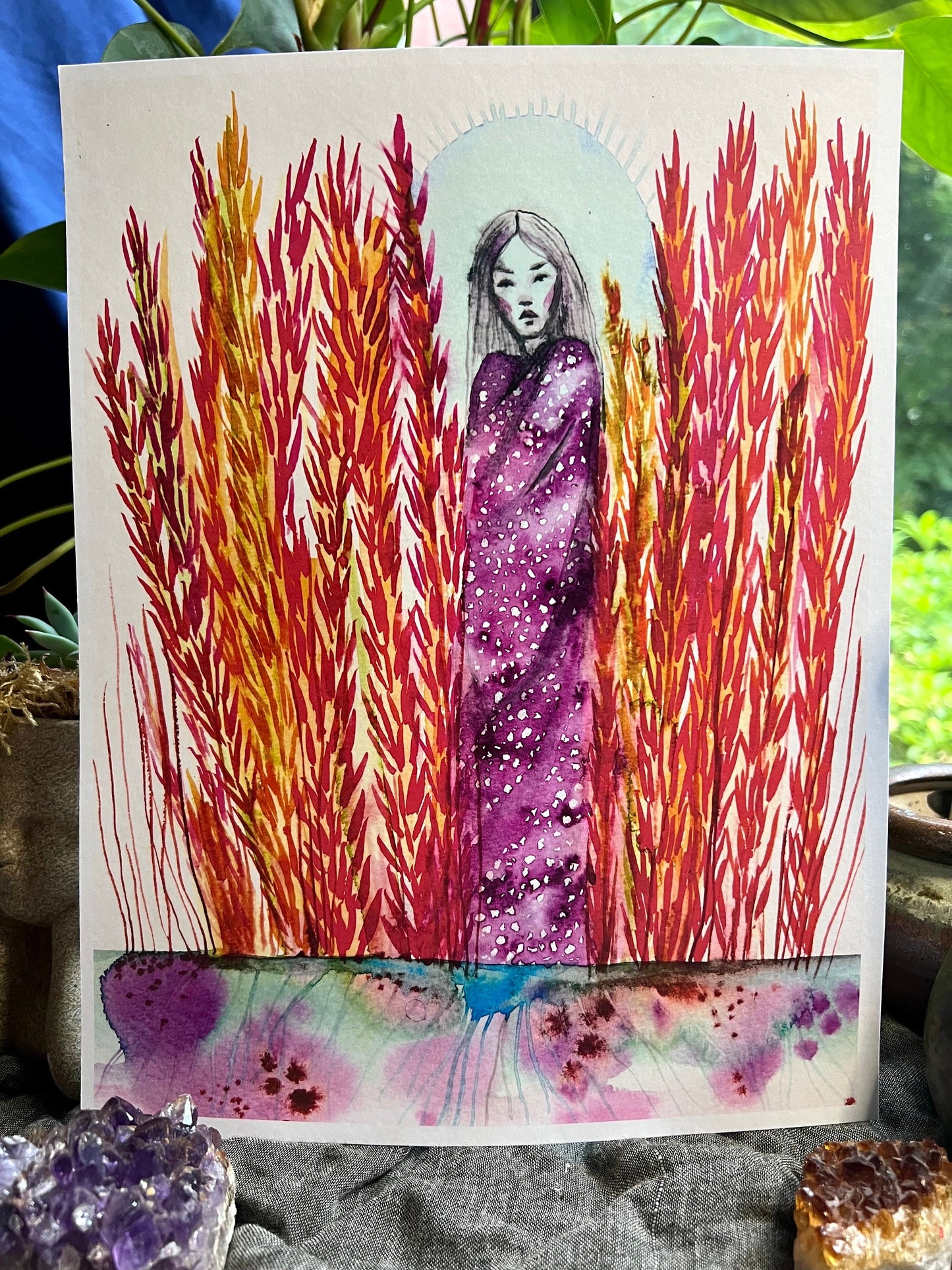 Original watercolor print: A Place Of Safety