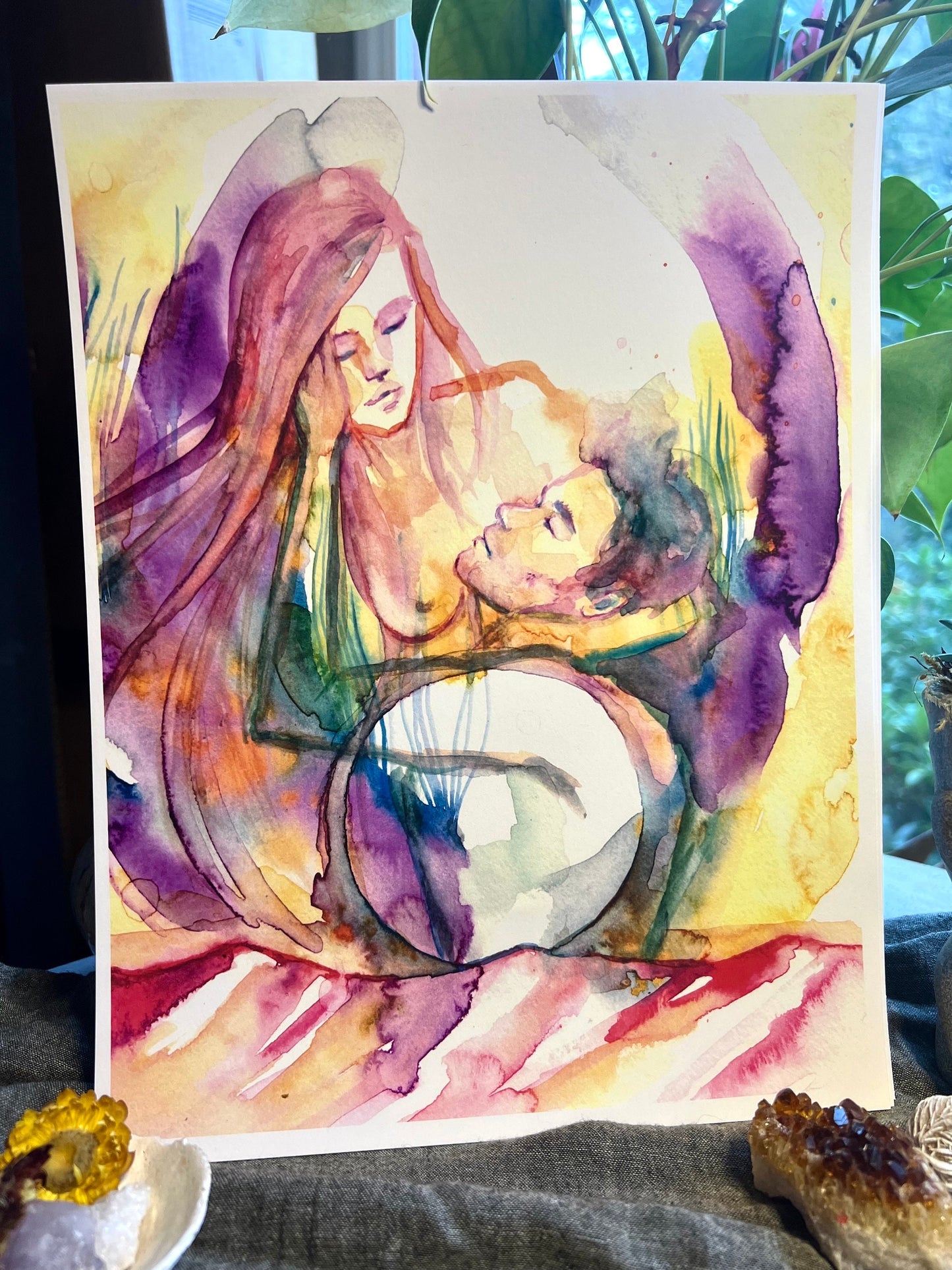 Original watercolor print: The Spaciousness To Receive