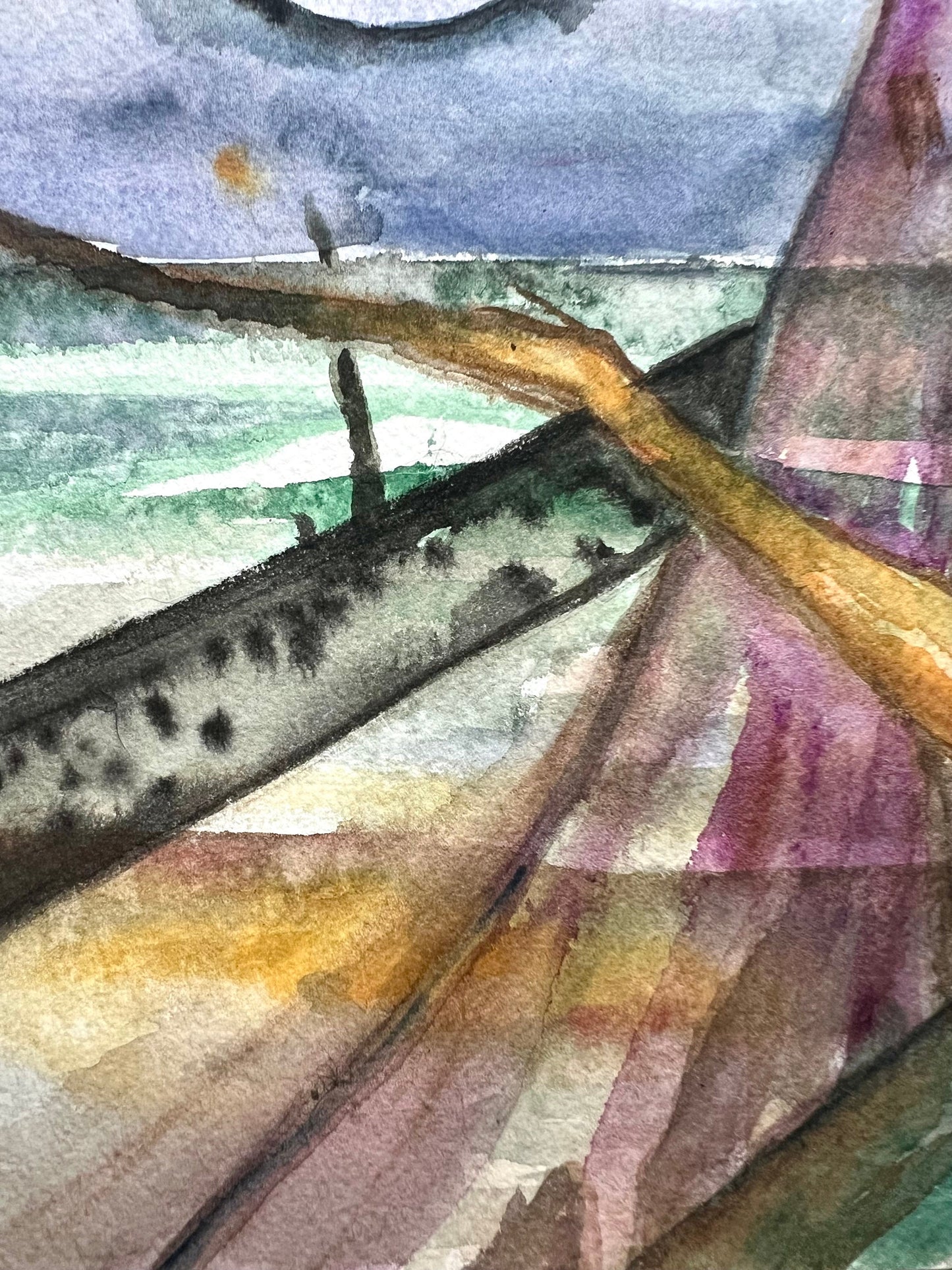 original watercolor painting: The Clearing