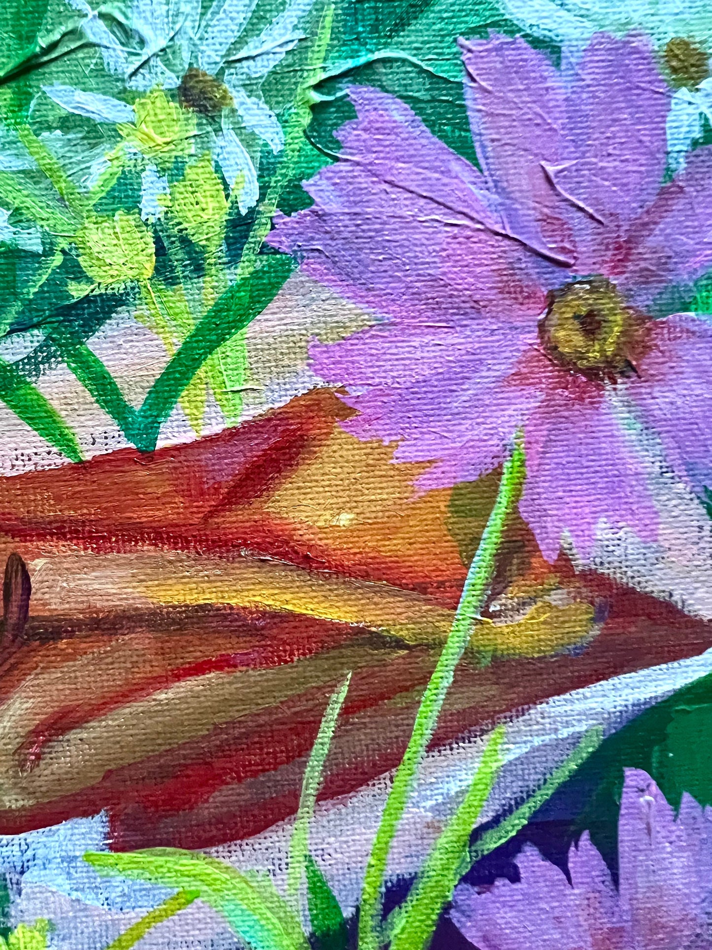 original acrylic painting: Radiant Beauty