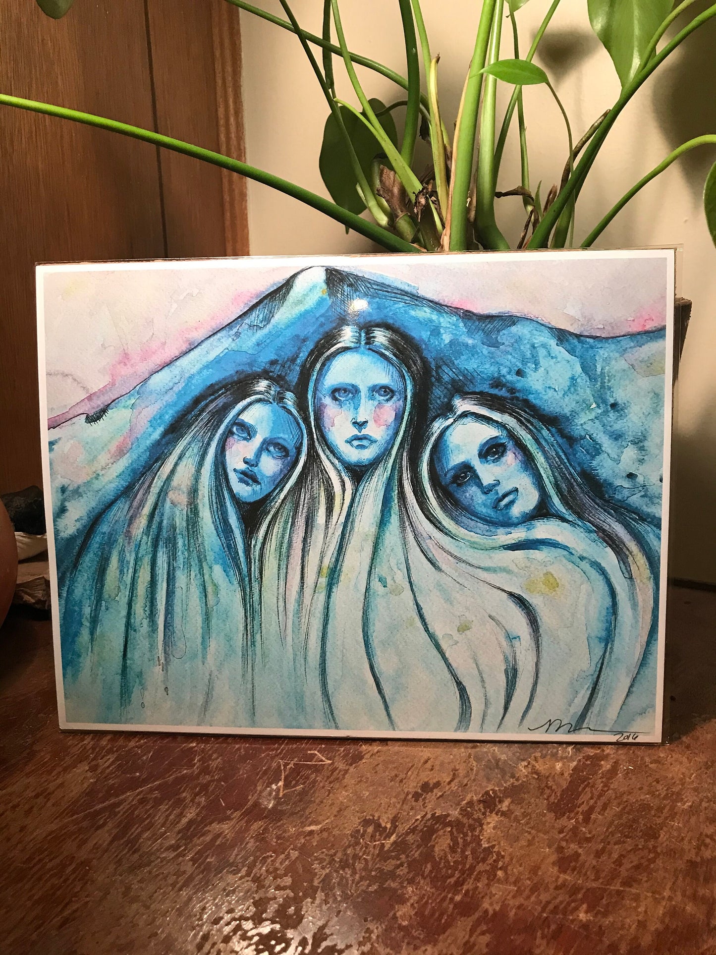 We Three (original art print)