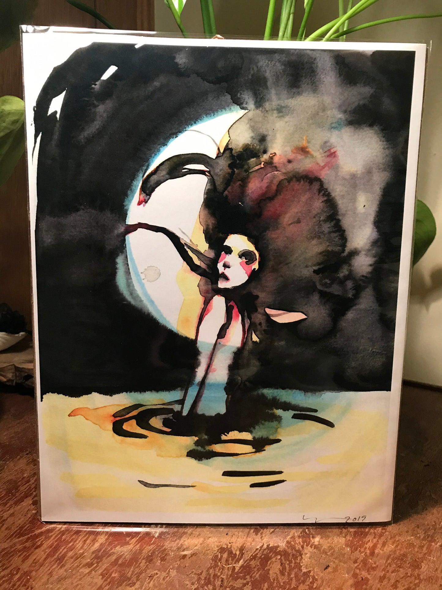 The Swan (original art print)