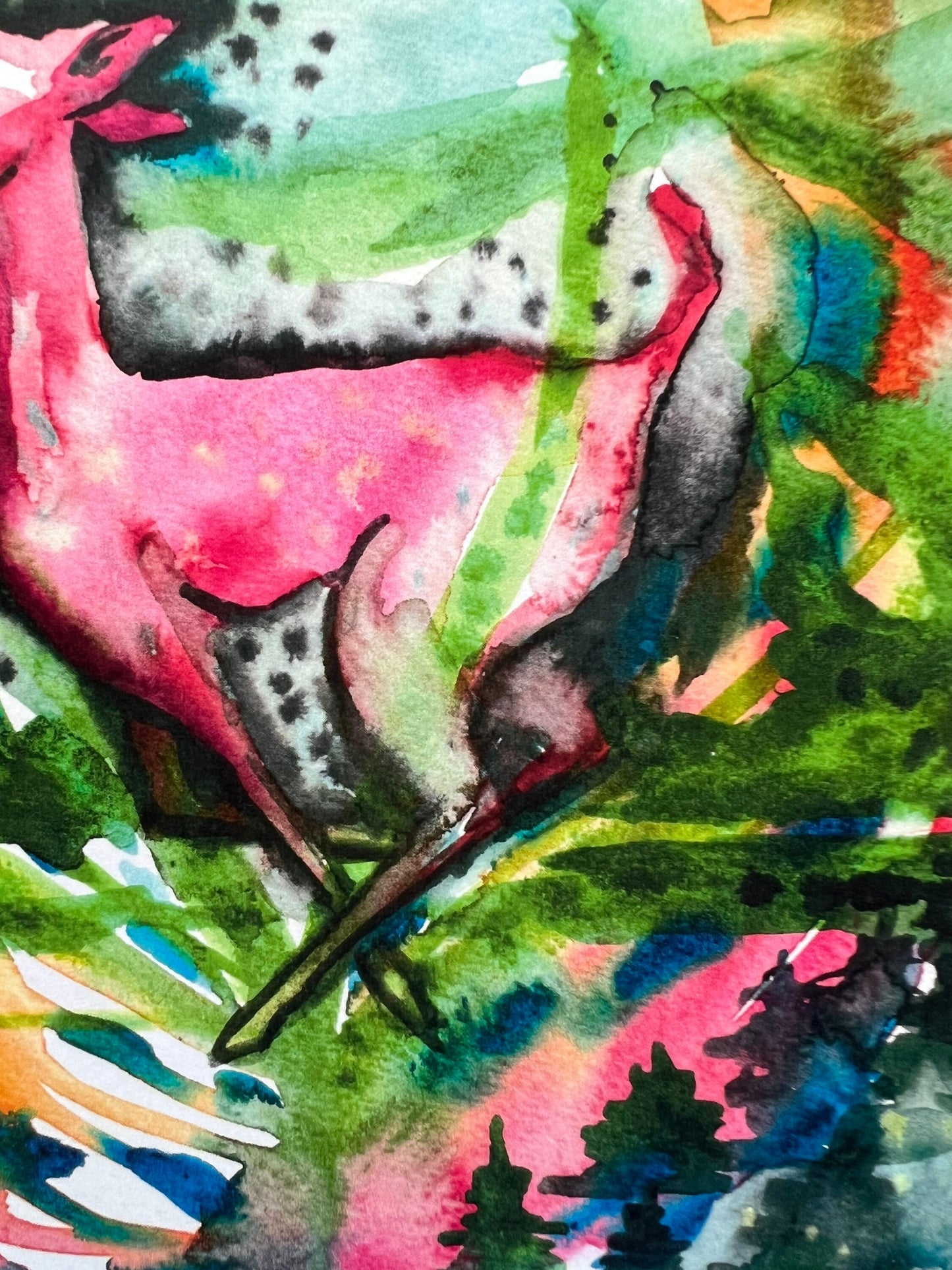 Original watercolor print: Finding Sanctuary