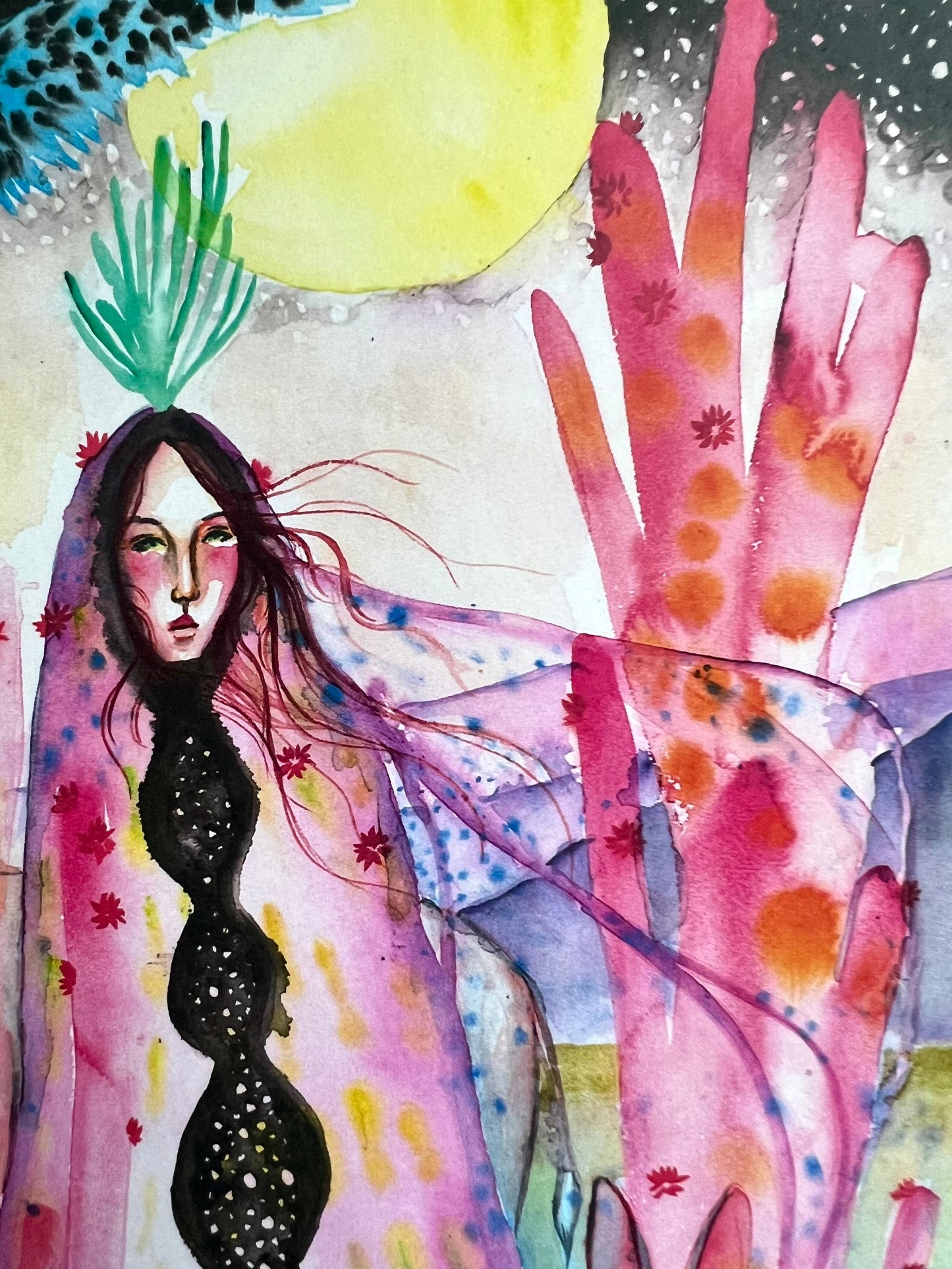 Original watercolor print: Paradise