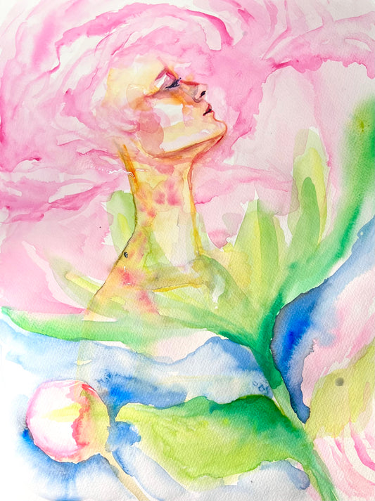 Original watercolor painting: Unwavering Clarity