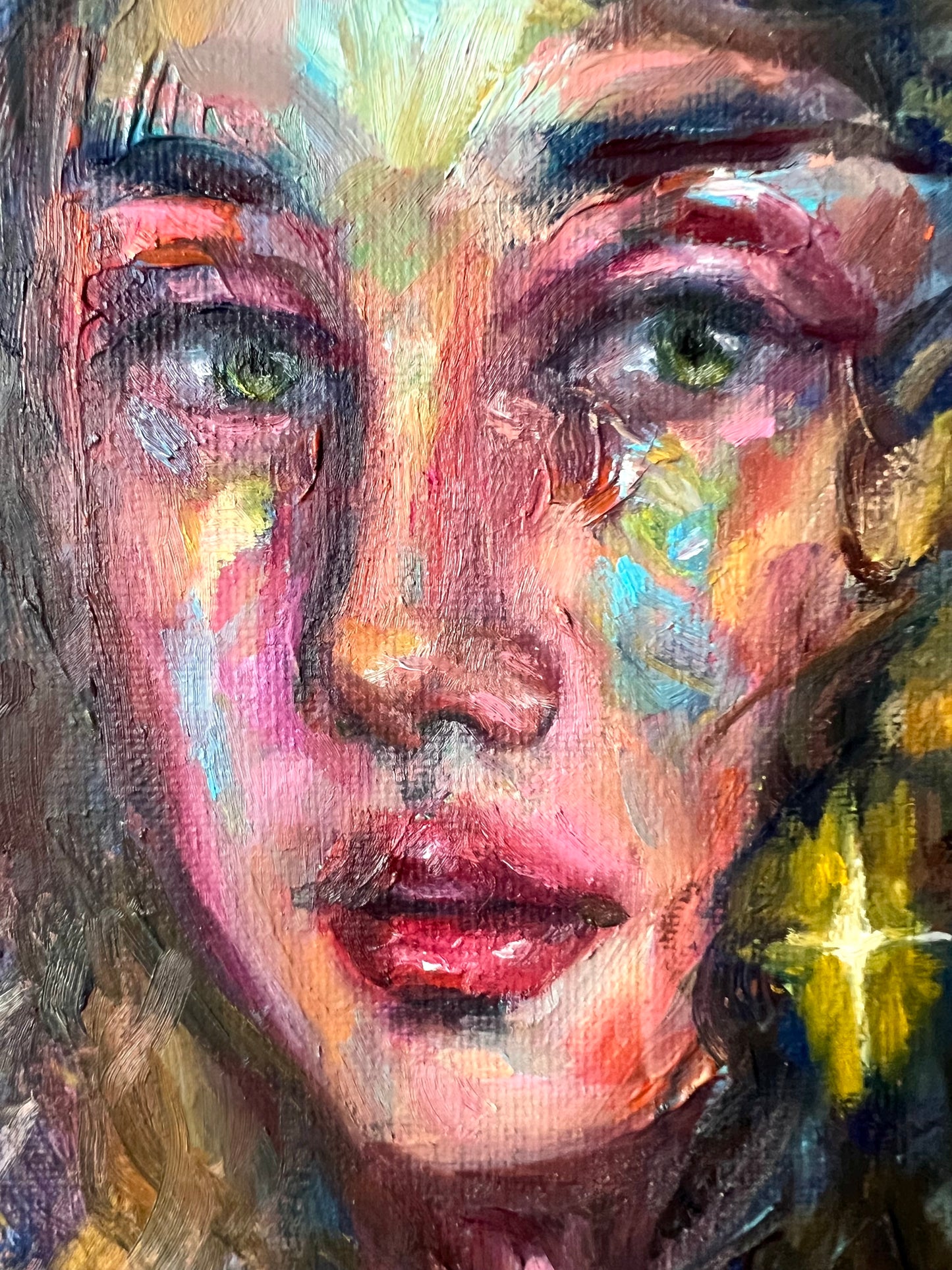 Original oil painting: Stargazer