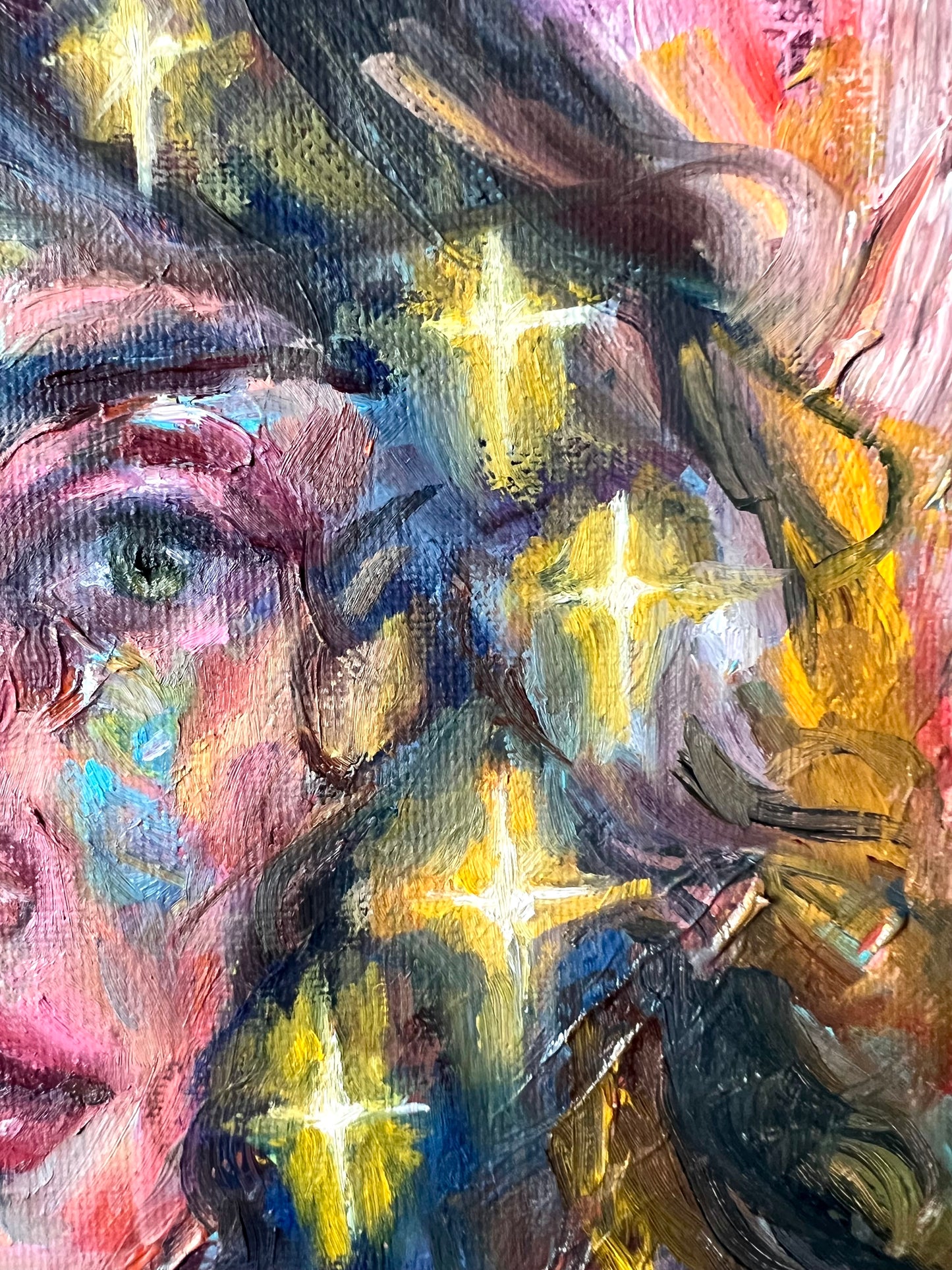 Original oil painting: Stargazer