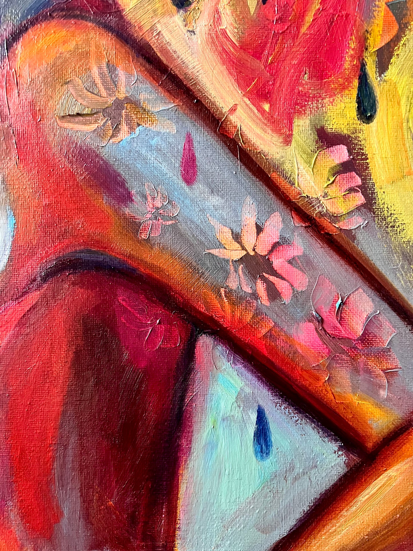 Original oil painting: Lotus Light