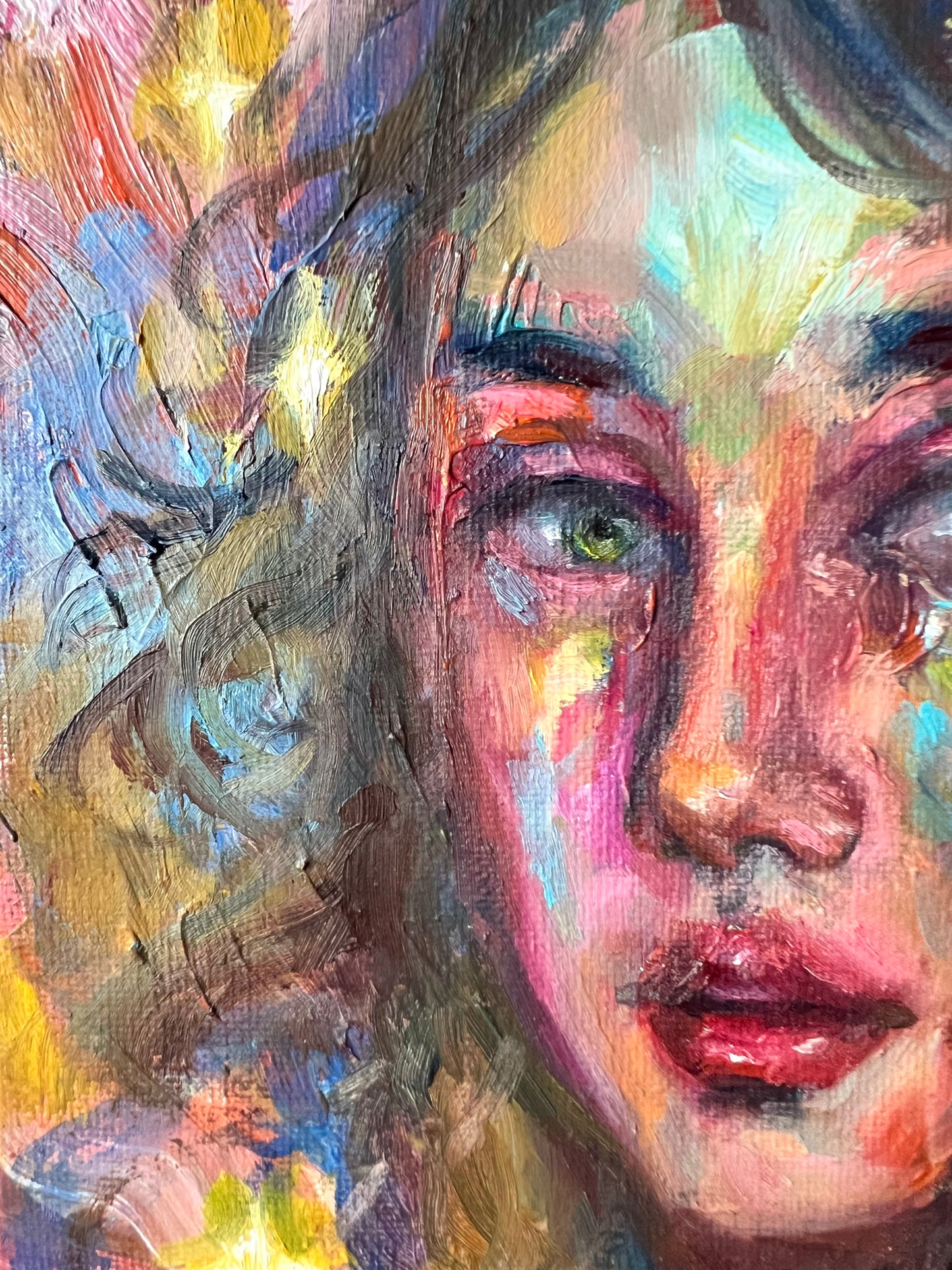 Original oil painting: Stargazer