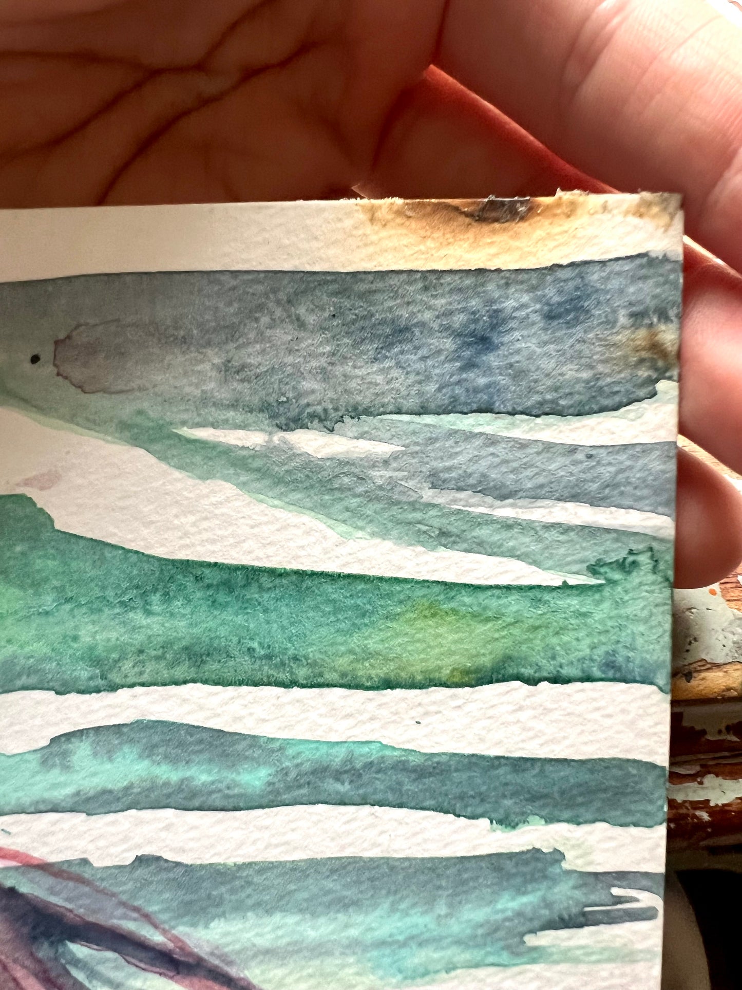 Original watercolor painting: Oceans Of Truth