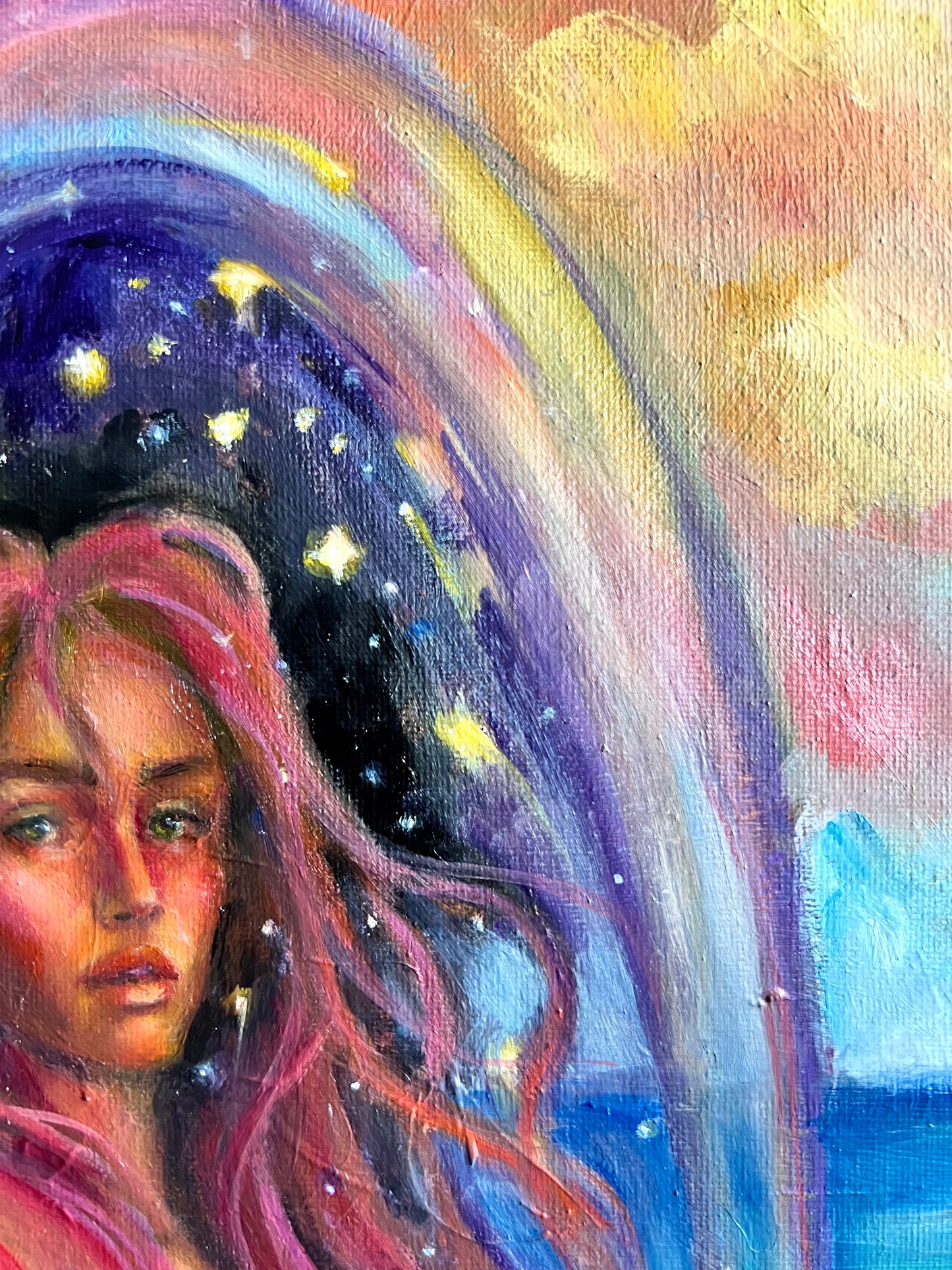 Original oil painting: The Portal To Truth
