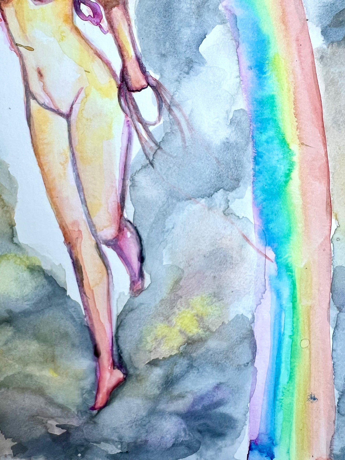 Original watercolor painting: A Storm Is Coming