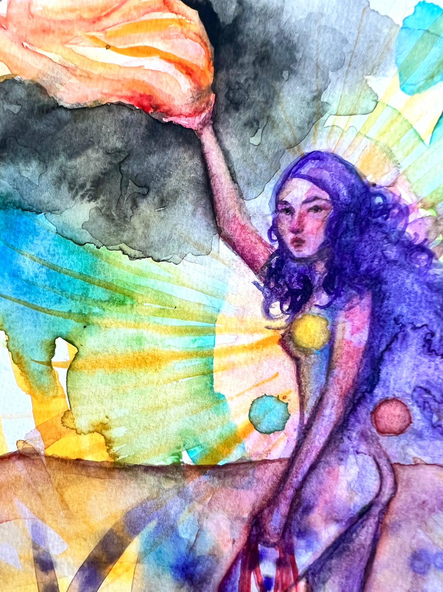 Original watercolor painting: The Cost Of Victory