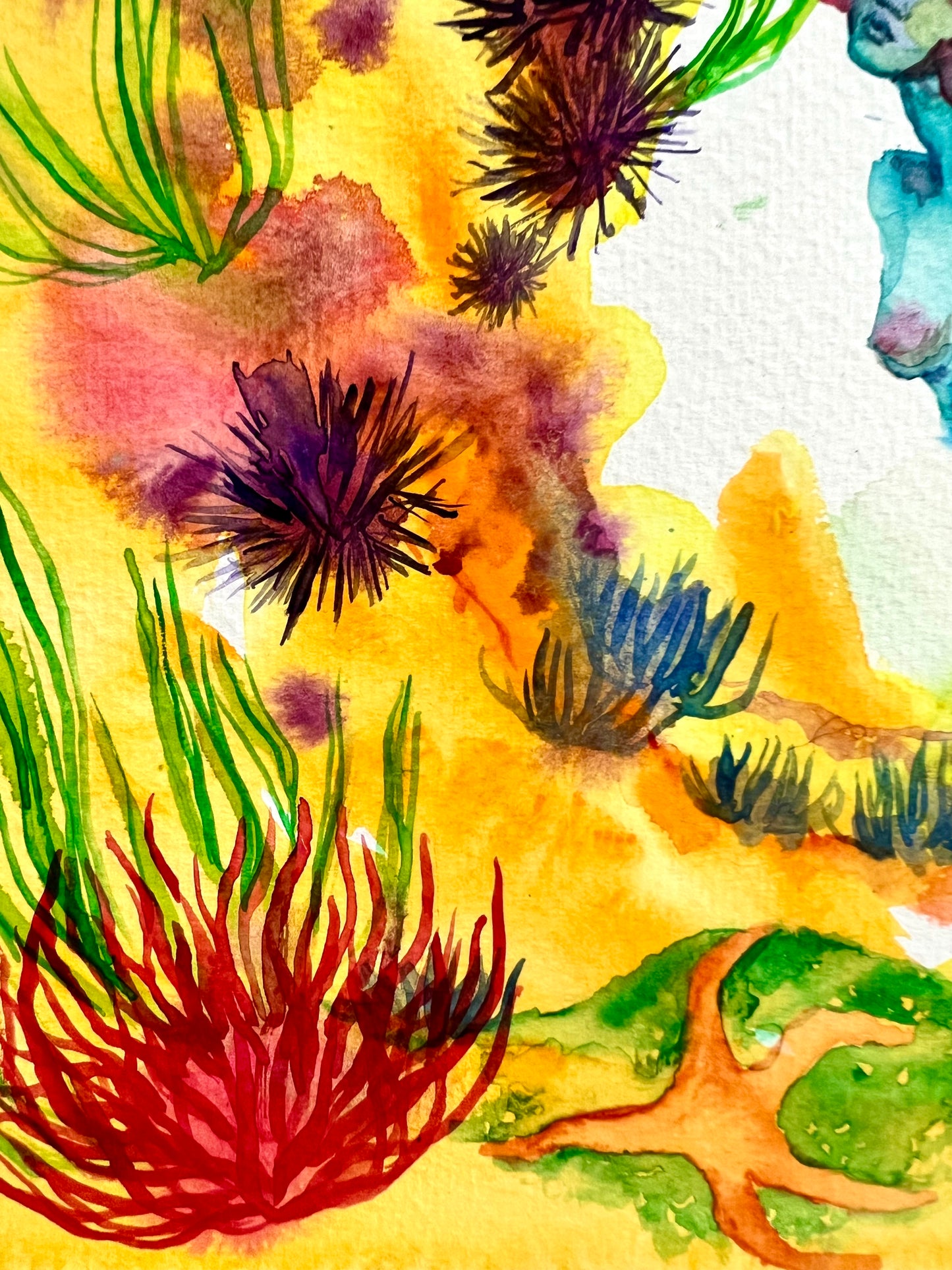 Original watercolor painting: Here Within