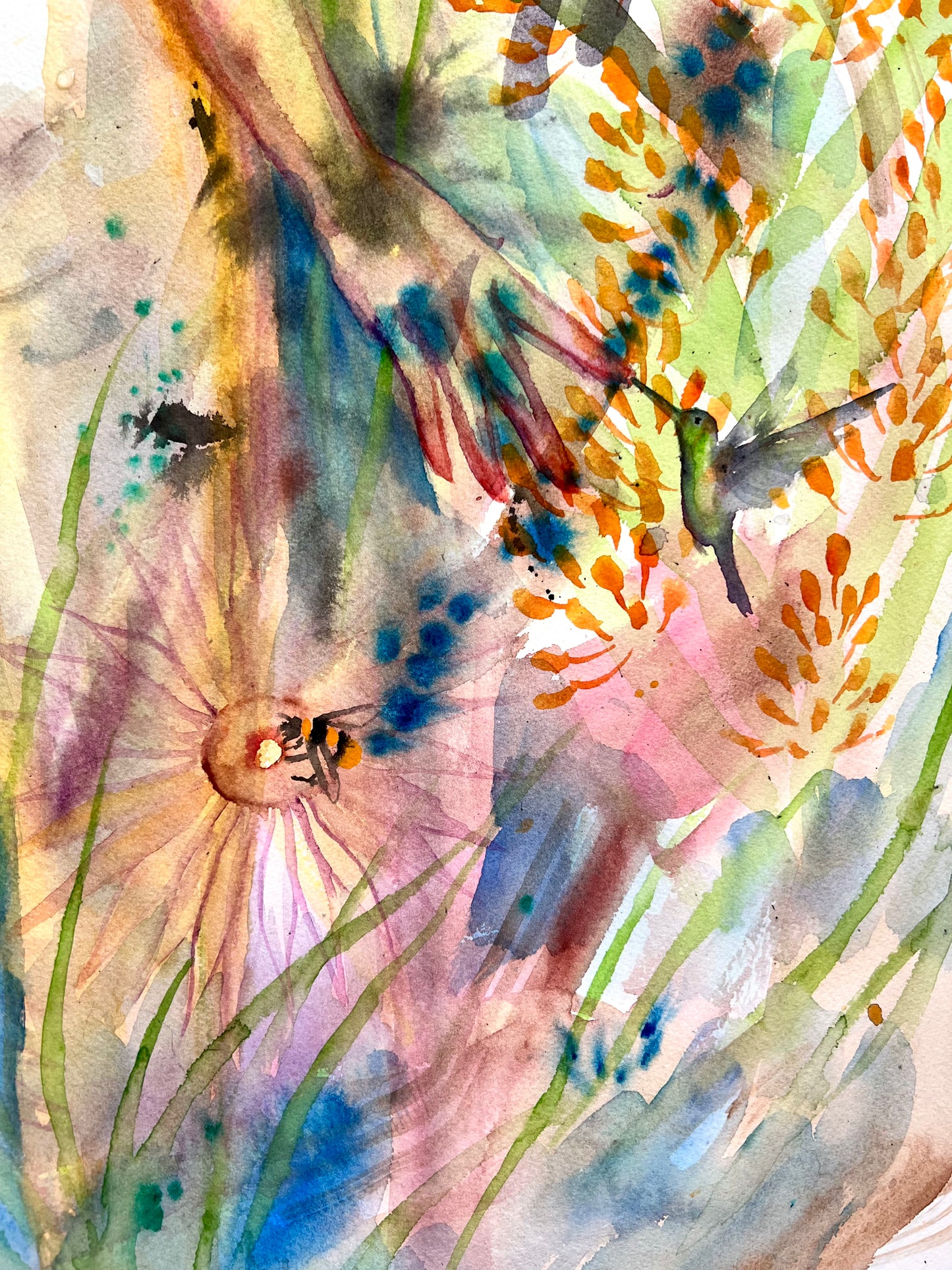 Original watercolor painting: Homecoming