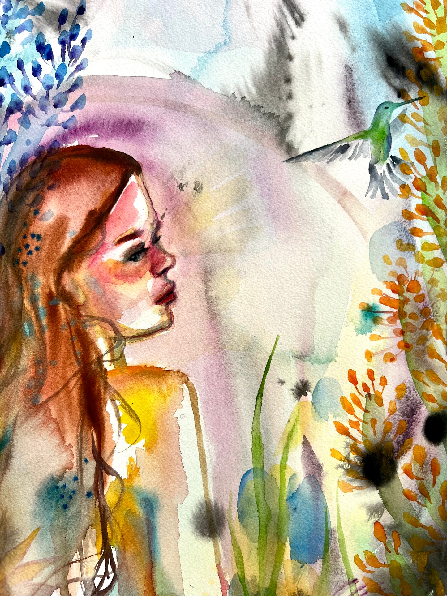 Original watercolor painting: Homecoming