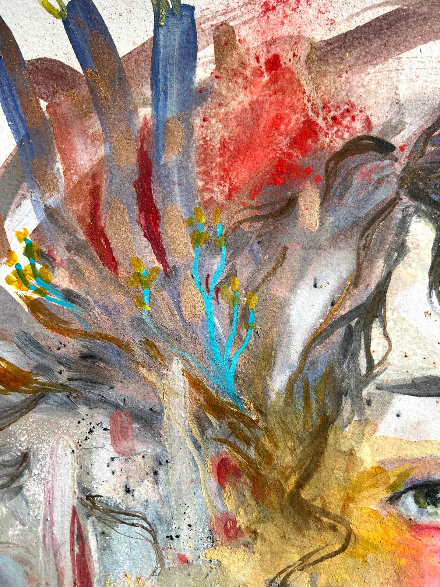 Original mixed media piece: Severed Roots