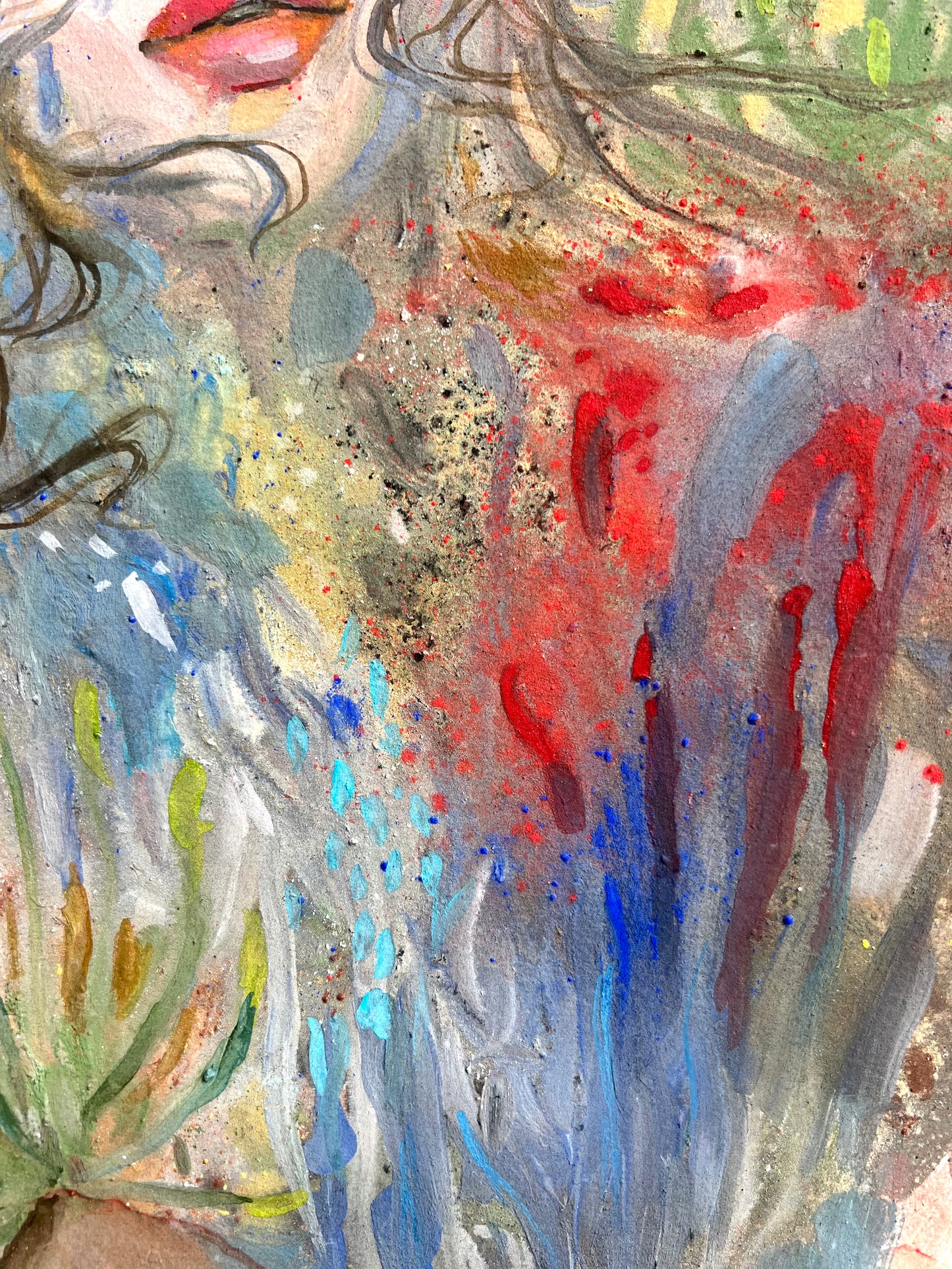 Original mixed media piece: Severed Roots