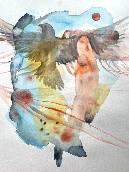 Original watercolor painting: Guided