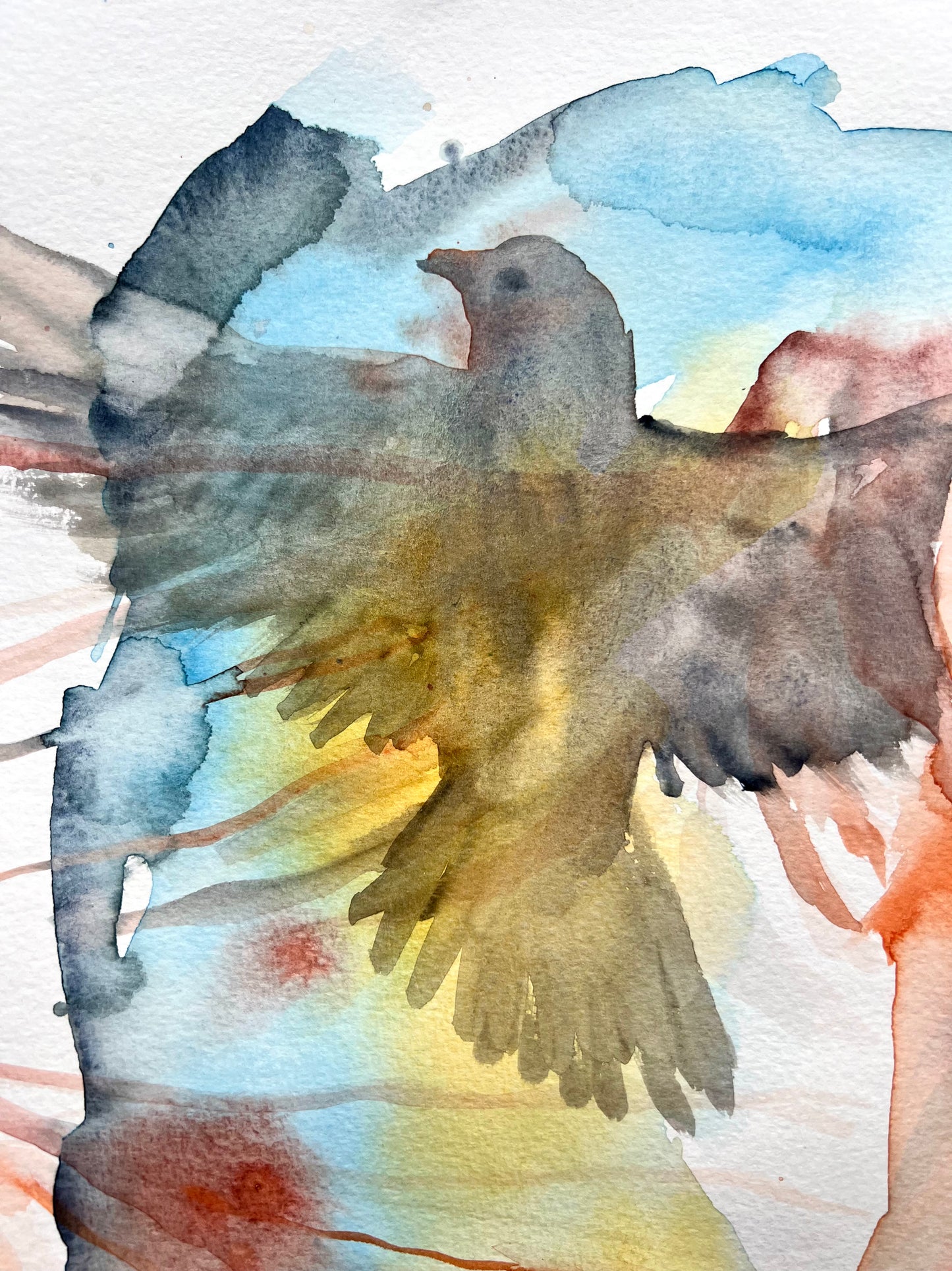 Original watercolor painting: Guided