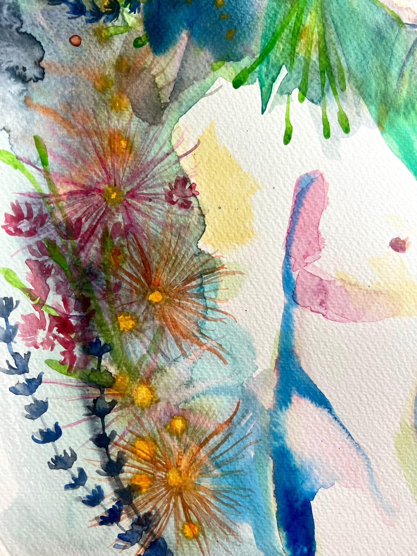 Original watercolor painting: Heavy Water