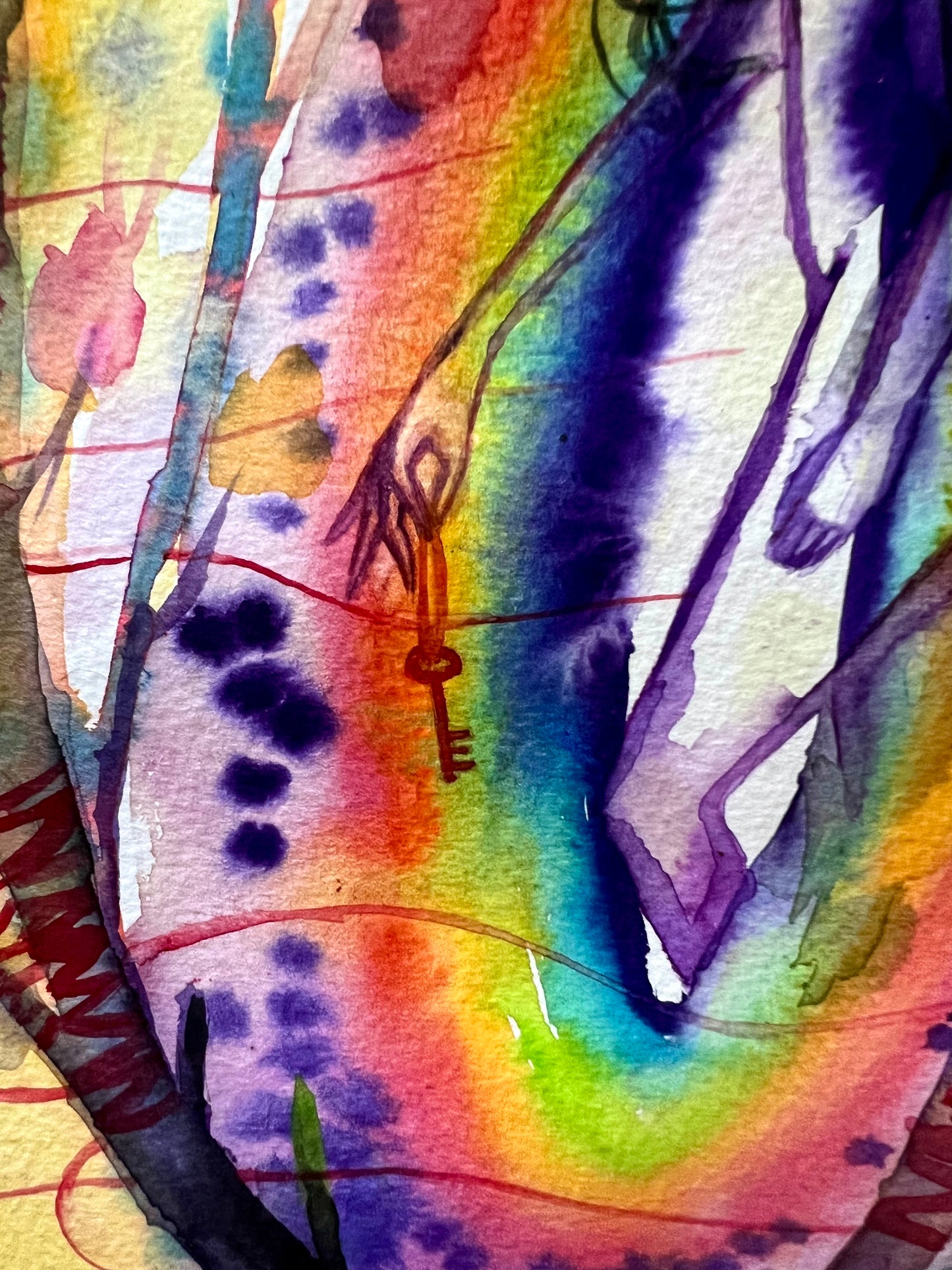 Original watercolor painting: The Tree Of New Beginnings