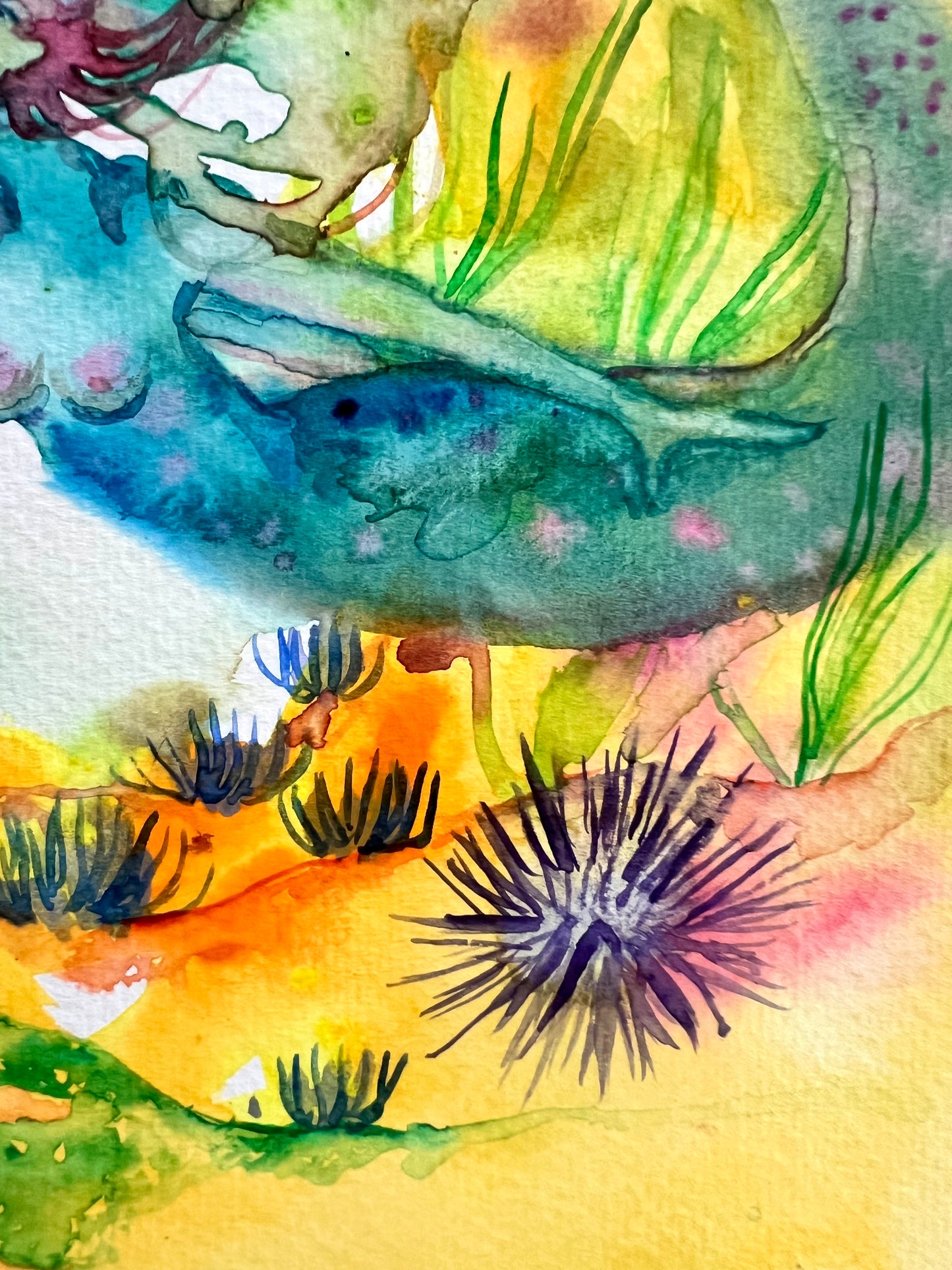 Original watercolor painting: Here Within