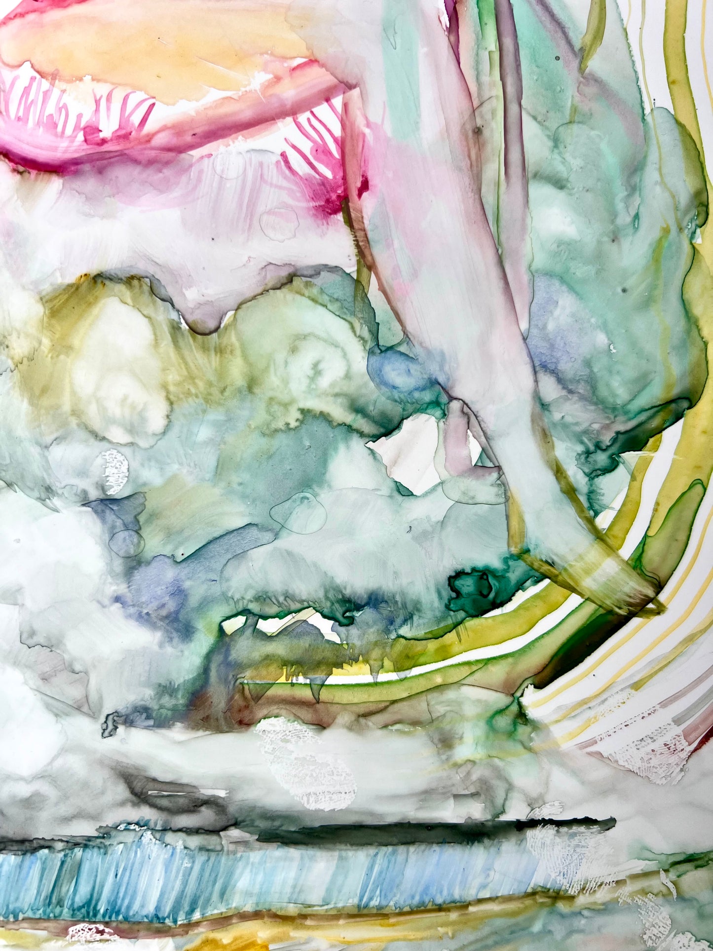 Original watercolor painting: All That Rain Promises