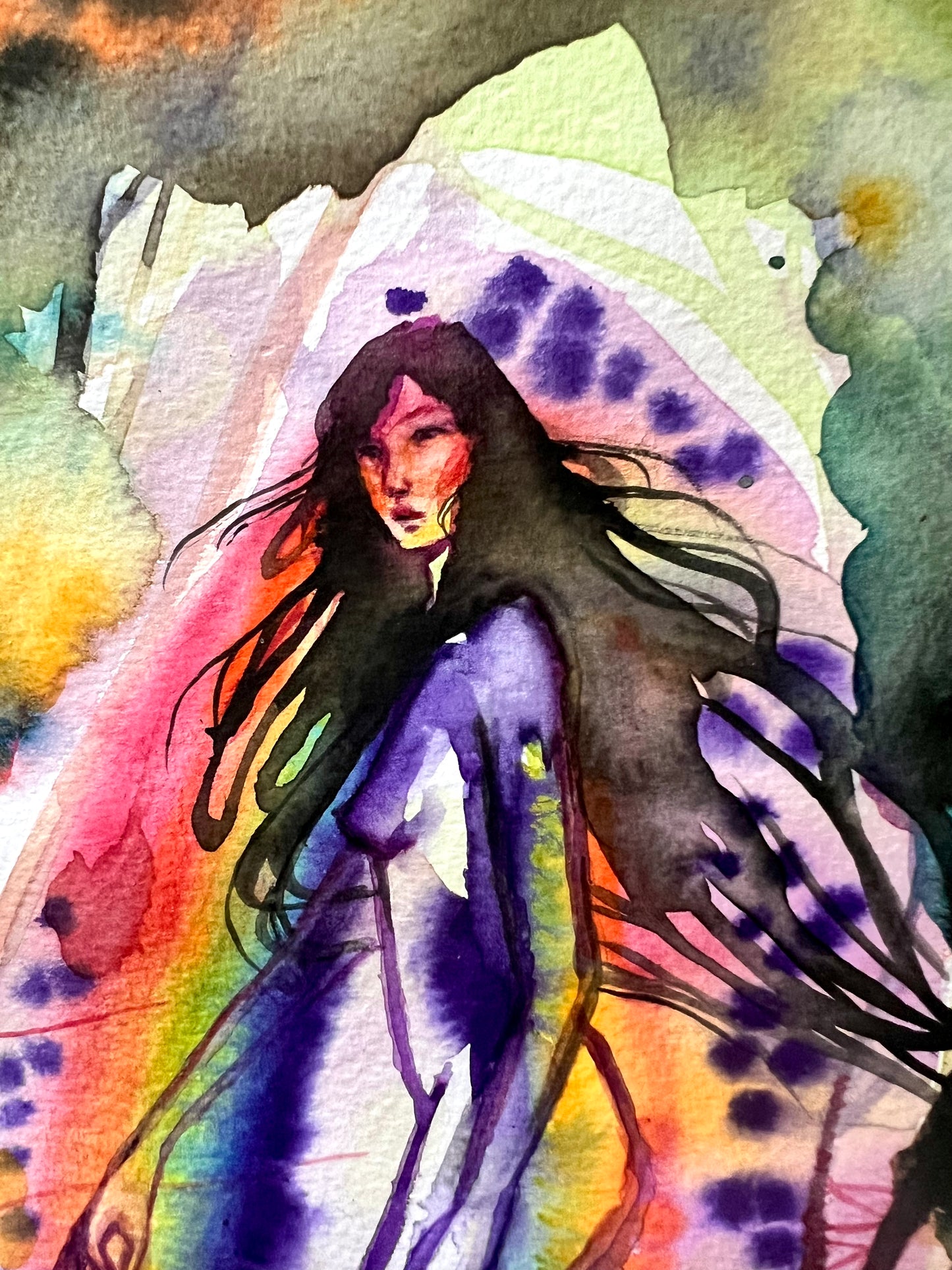 Original watercolor painting: The Tree Of New Beginnings