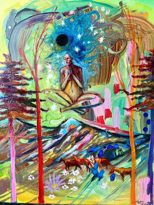 Original mixed media painting: Forsaken