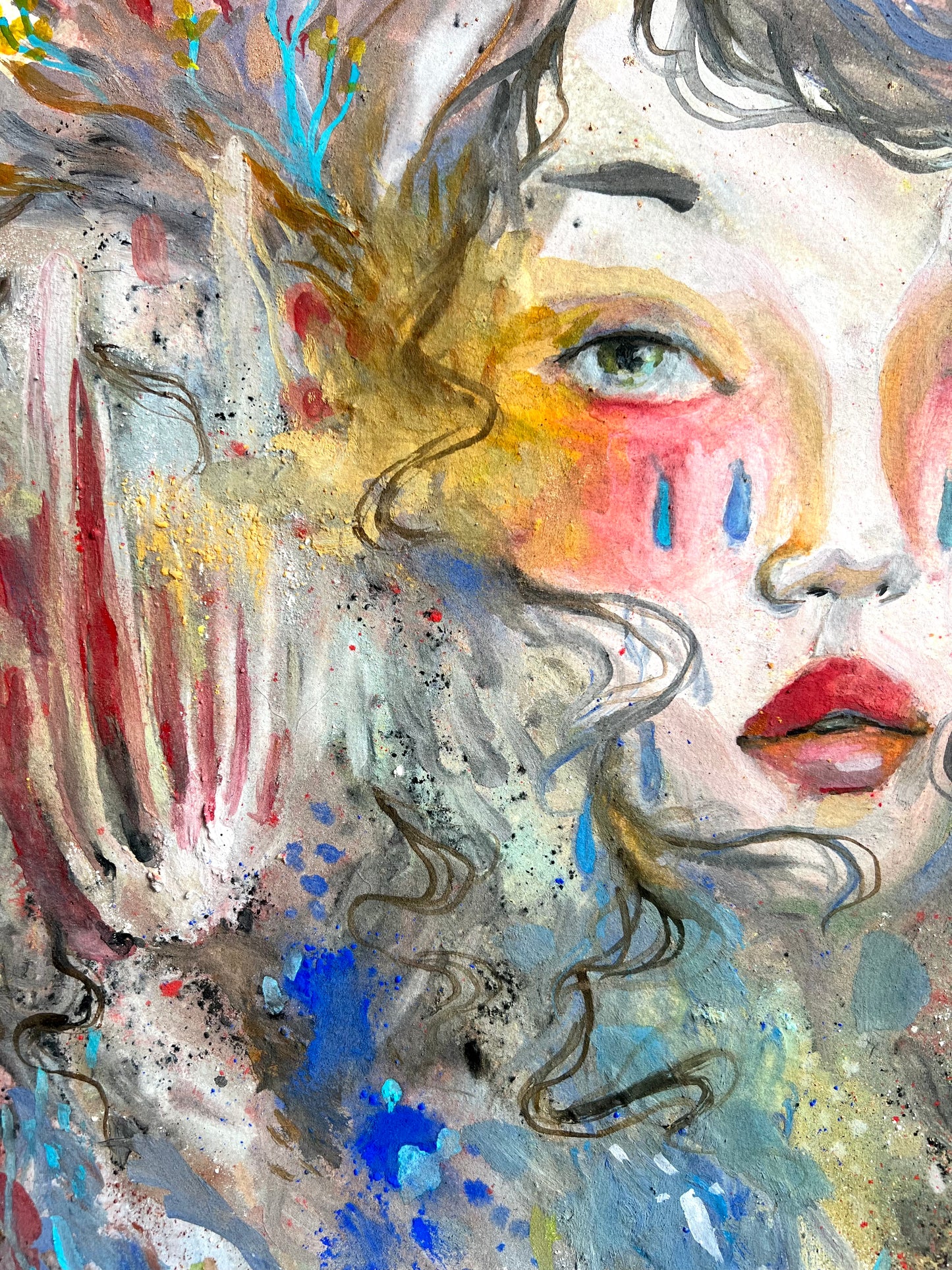 Original mixed media piece: Severed Roots