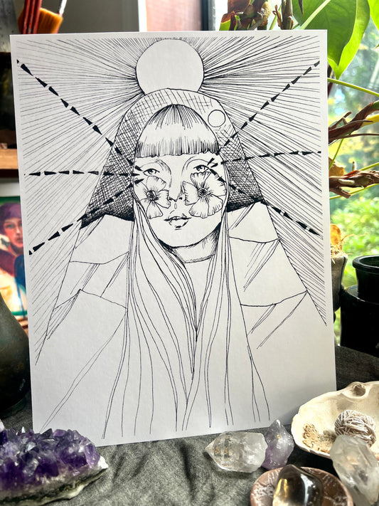 8.5x11 print: Justice And Beauty