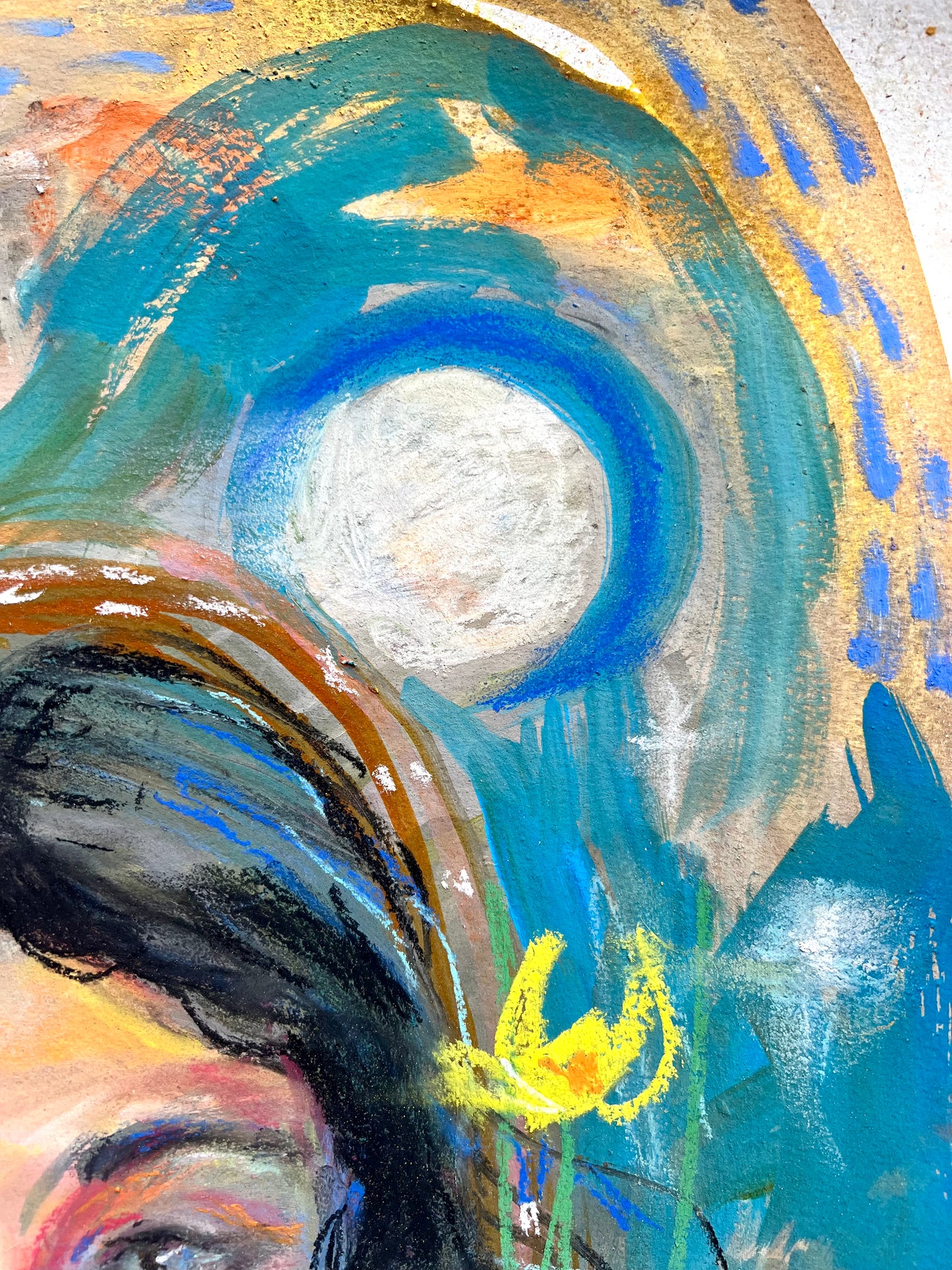 Pastel/mixed media piece: Dream Swept
