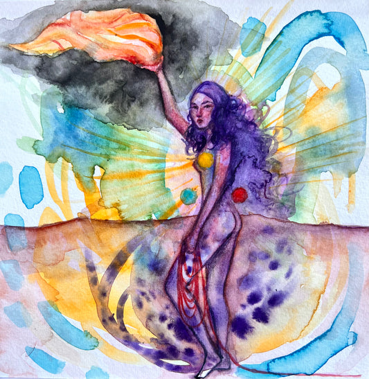 Original watercolor painting: The Cost Of Victory