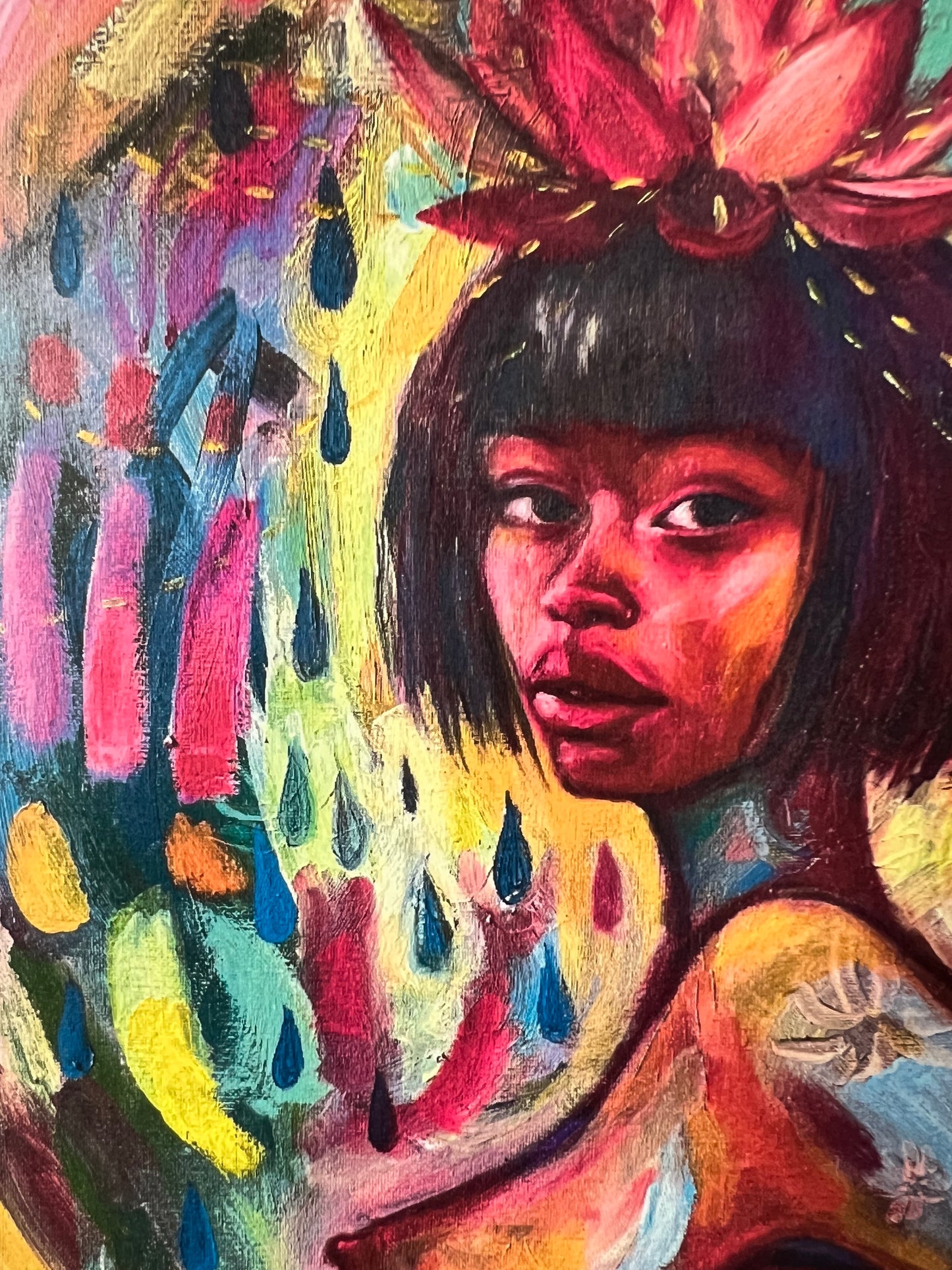 Oil painting print: Lotus Light