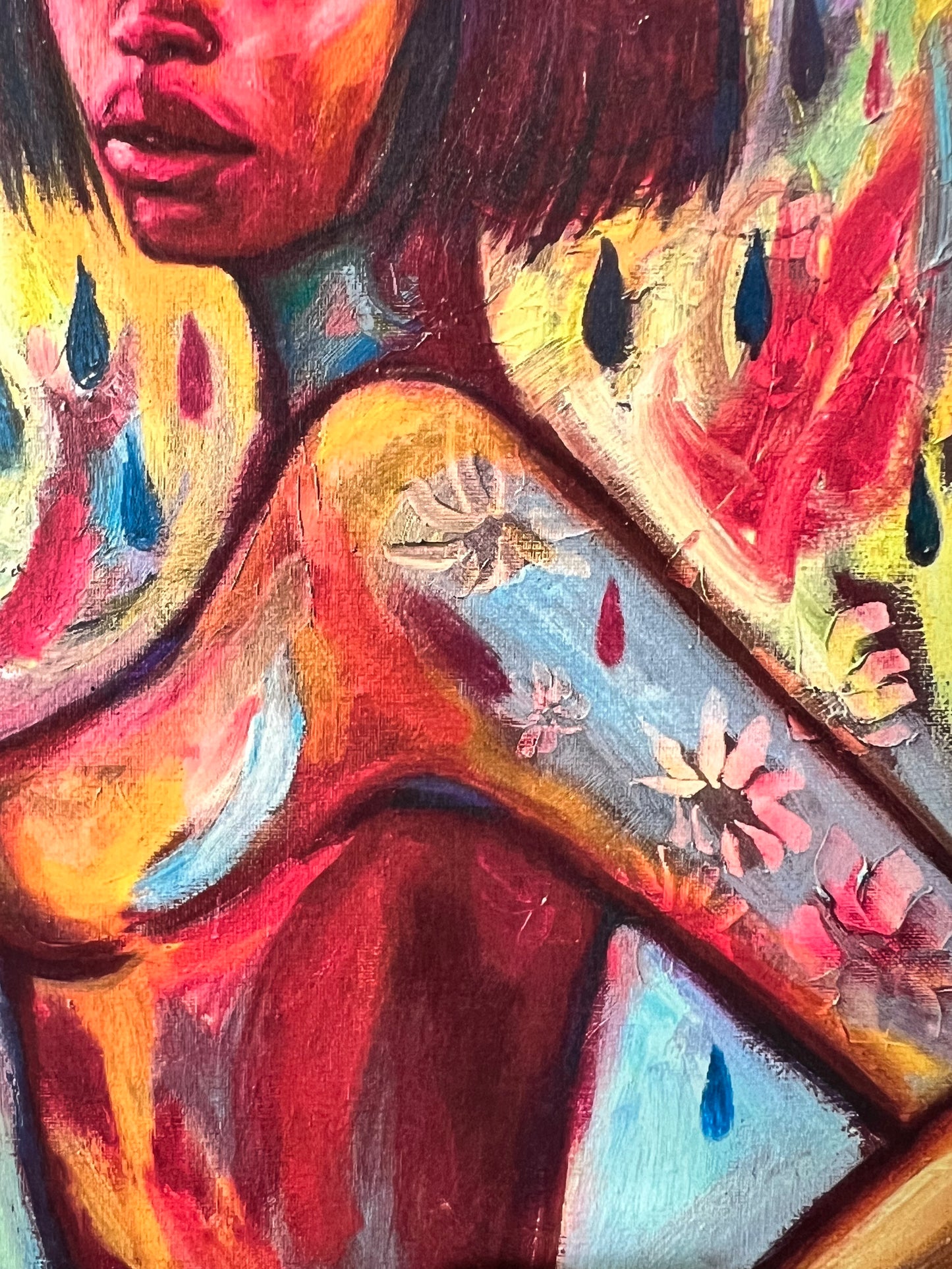 Oil painting print: Lotus Light