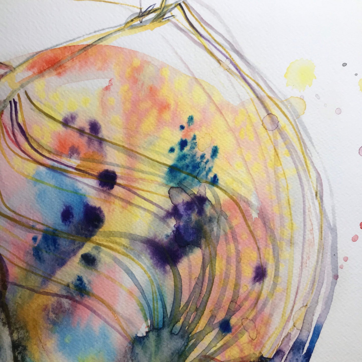 original watercolor giclee print: Open Hearted