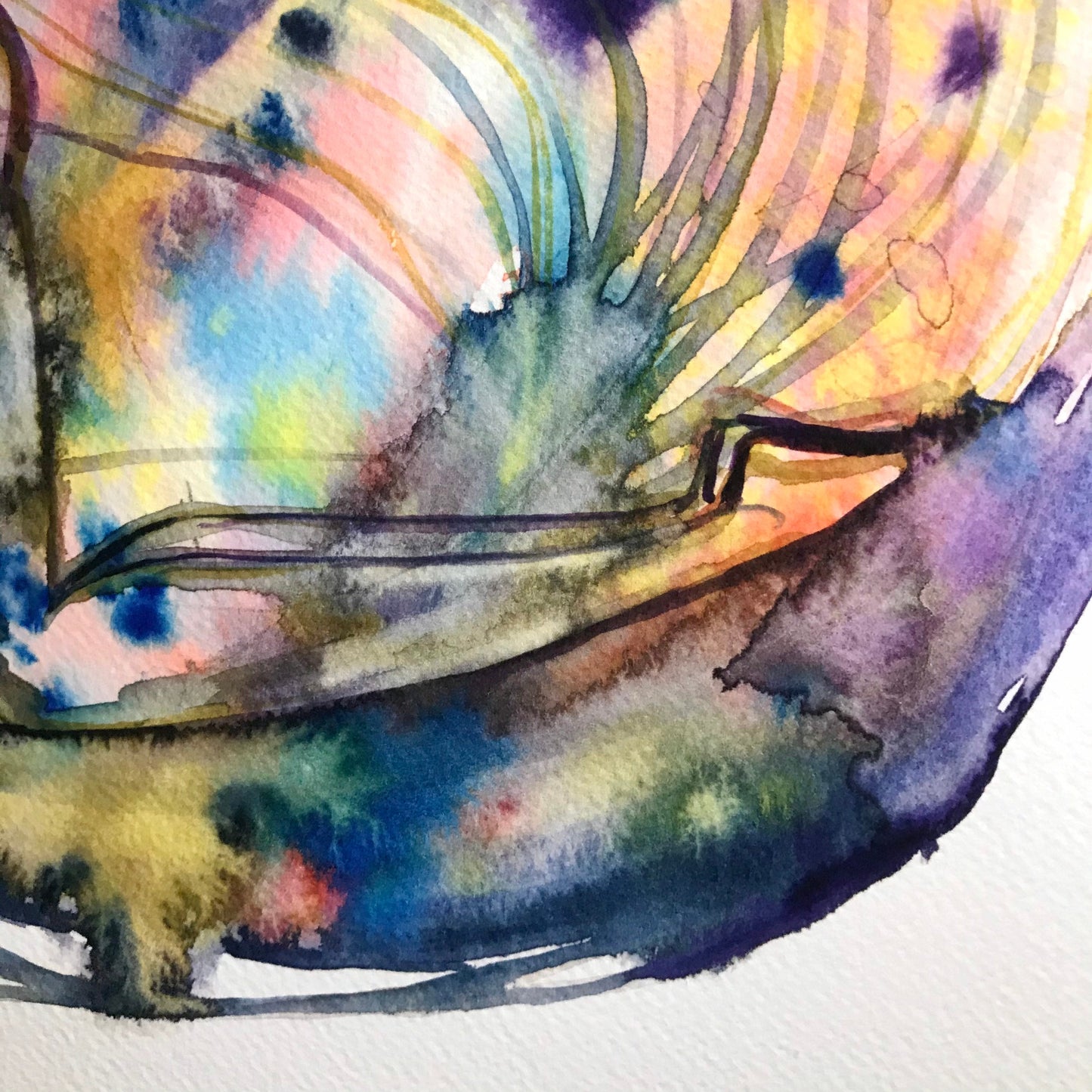 original watercolor giclee print: Open Hearted