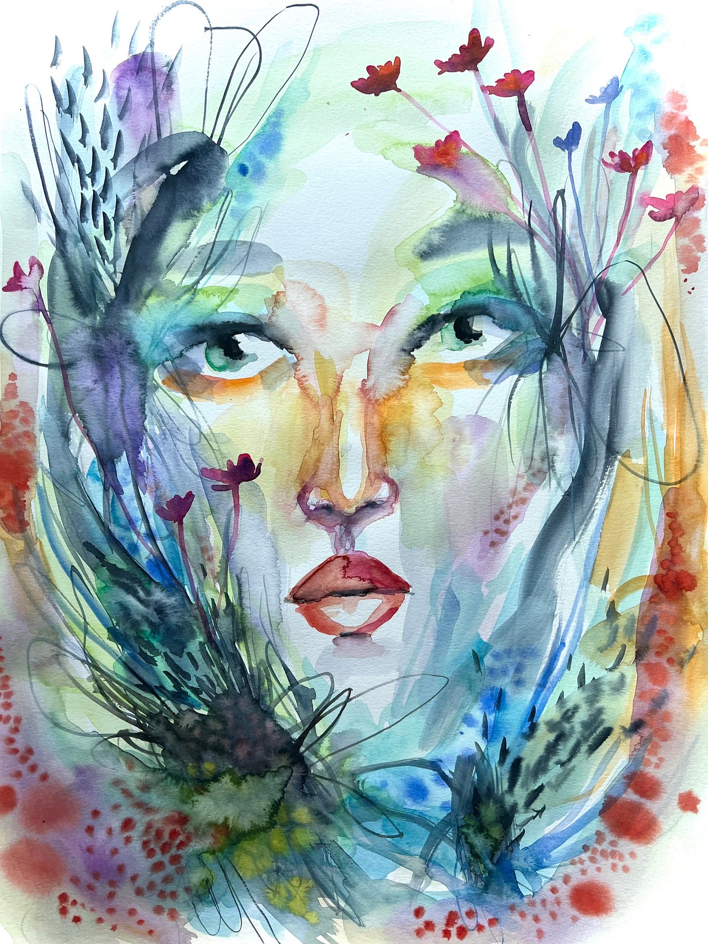 Original art 18x24 giclee print: To Become