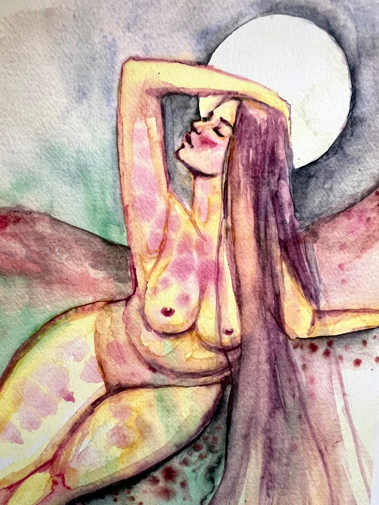 Original watercolor print: Soft Soul Gentle Heart