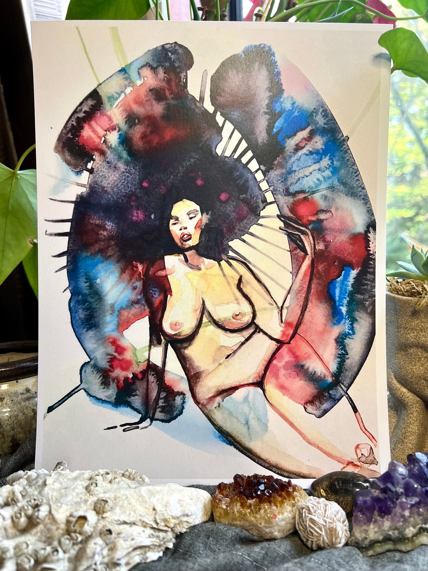 Original watercolor print: The Vibrant Life
