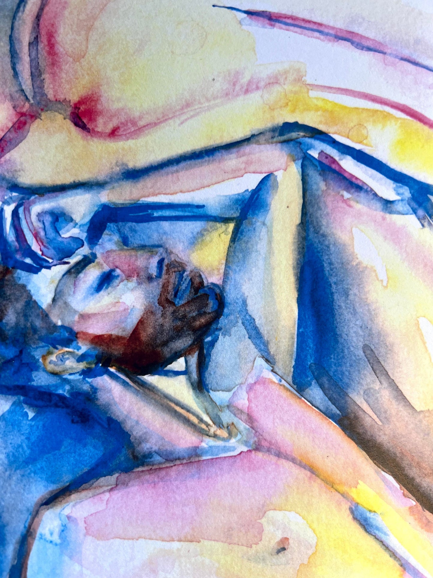 Original watercolor print: The Distance Between
