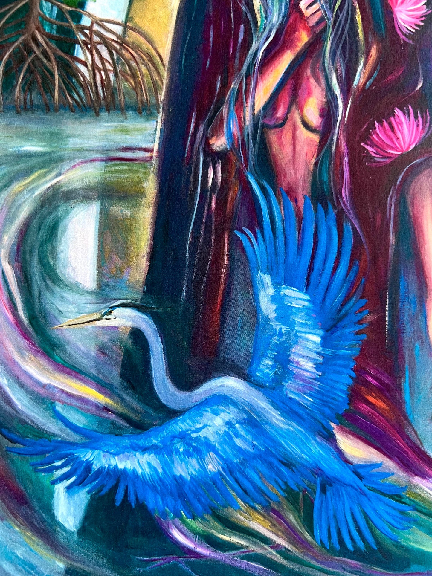 Original oil print: I Walked You Home