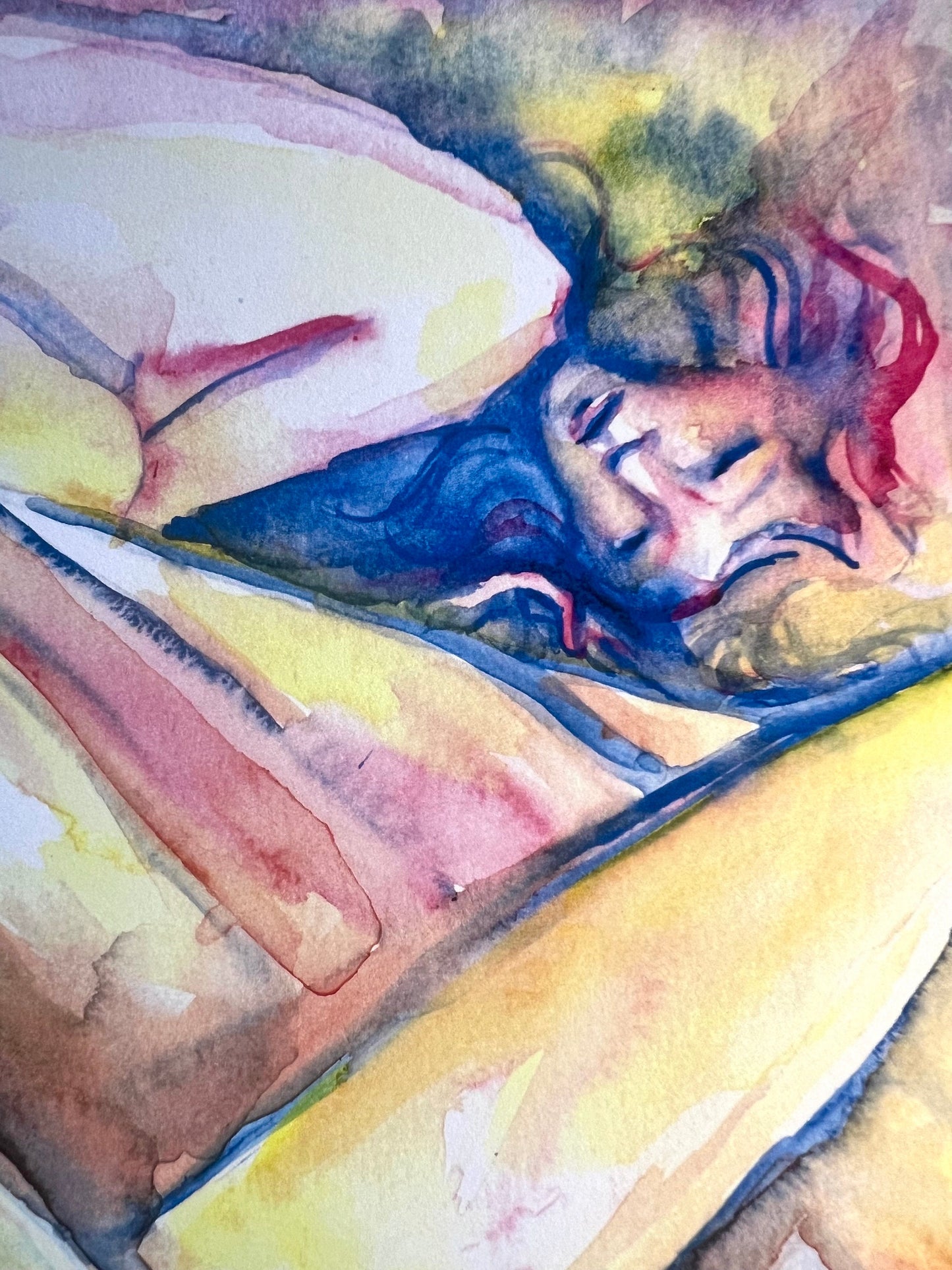 Original watercolor print: The Distance Between