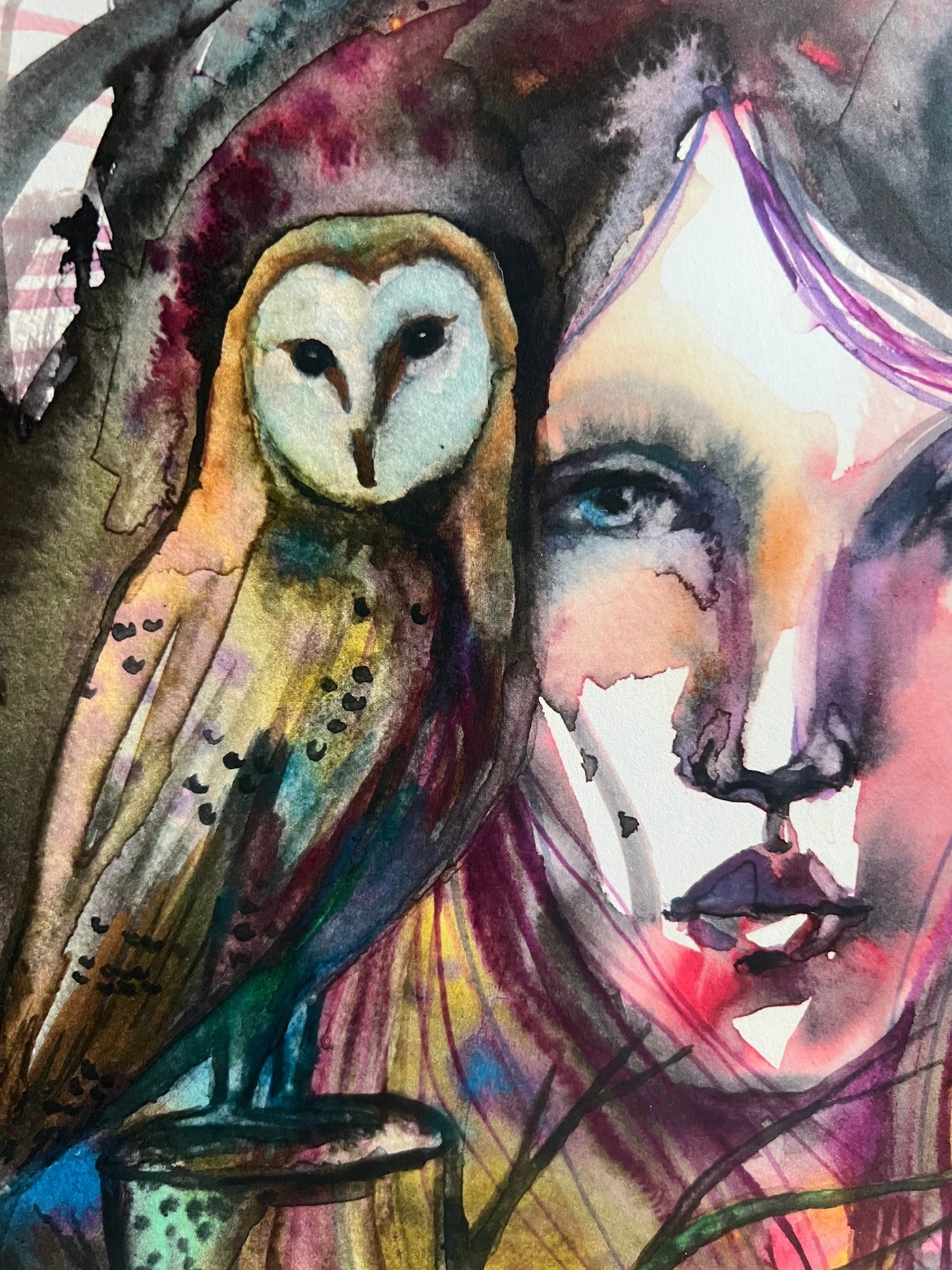 Original art print: Guided In The Night