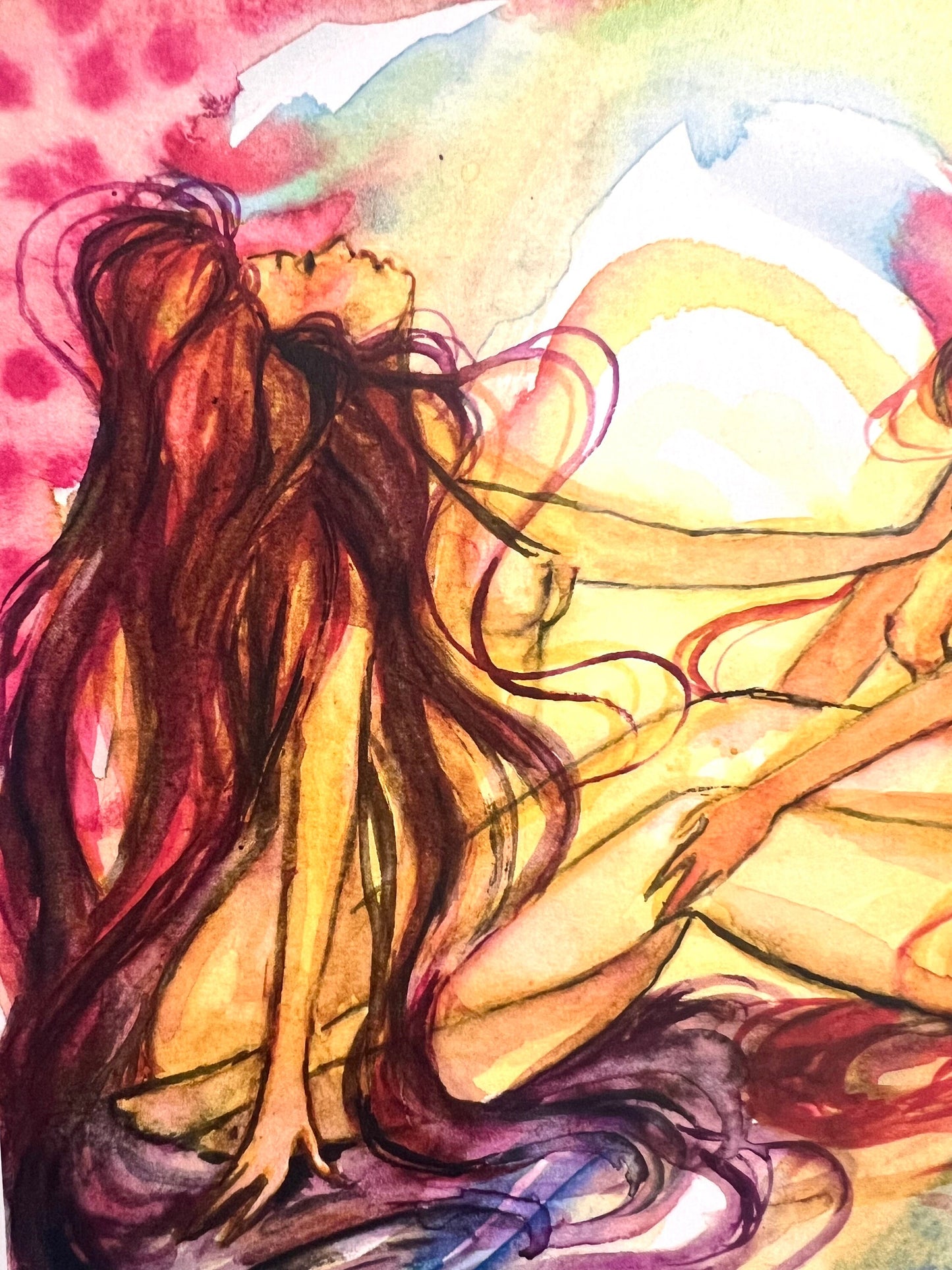 Original art print: Meeting Gently