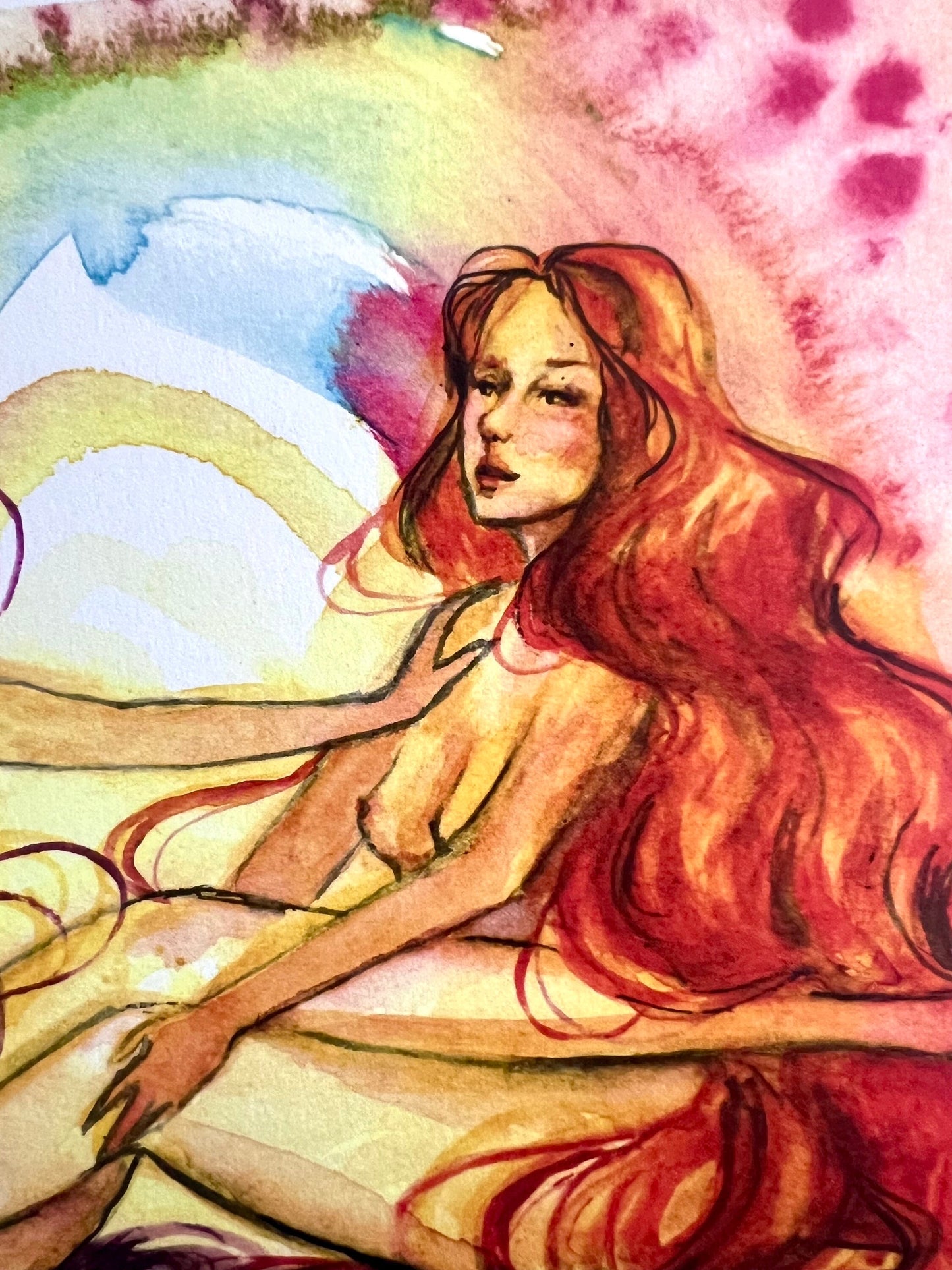 Original art print: Meeting Gently