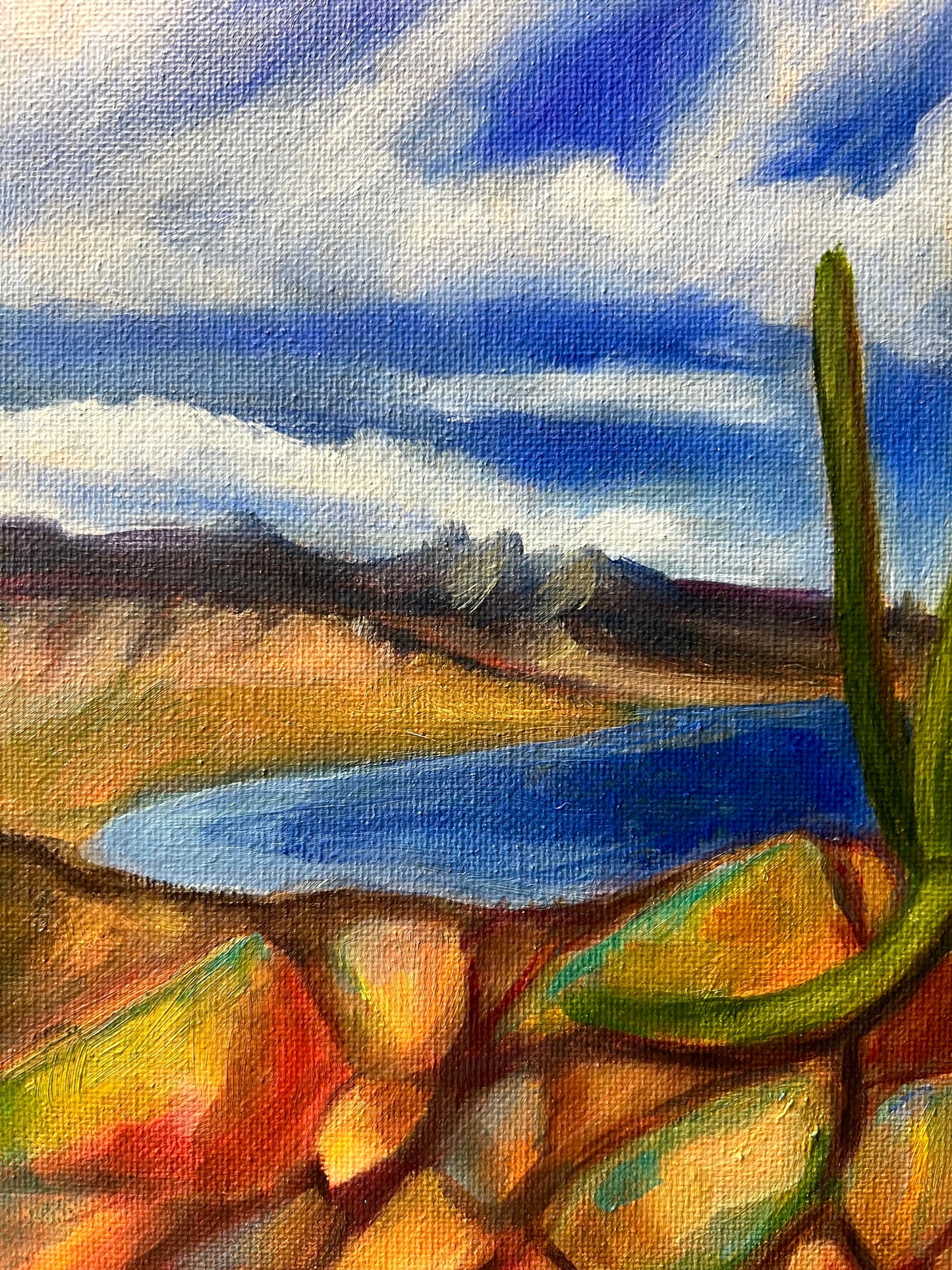 original oil painting: Earthly Edge